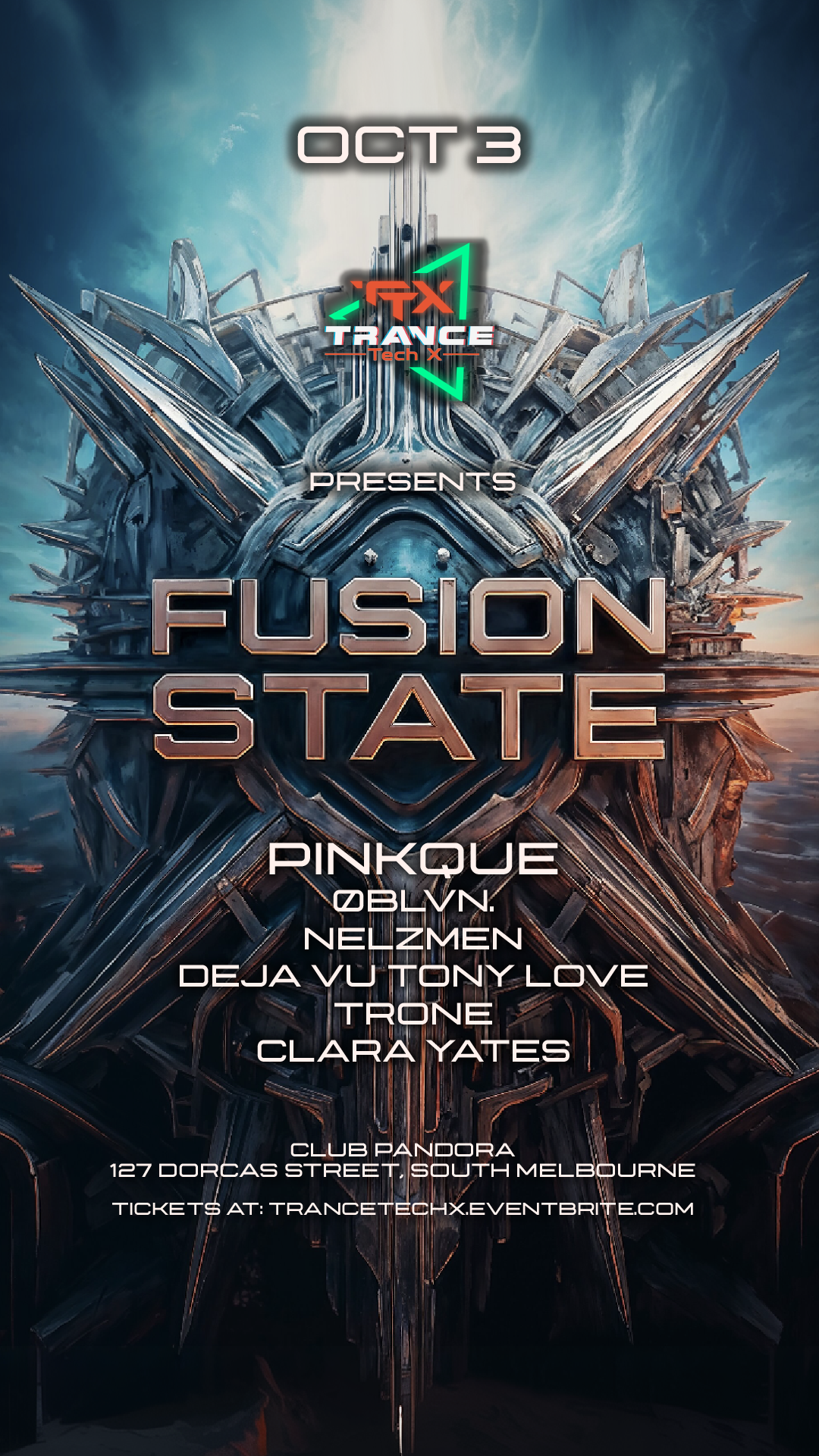 Fusion State: A night of Trance & Techno presented by Trance Tech X