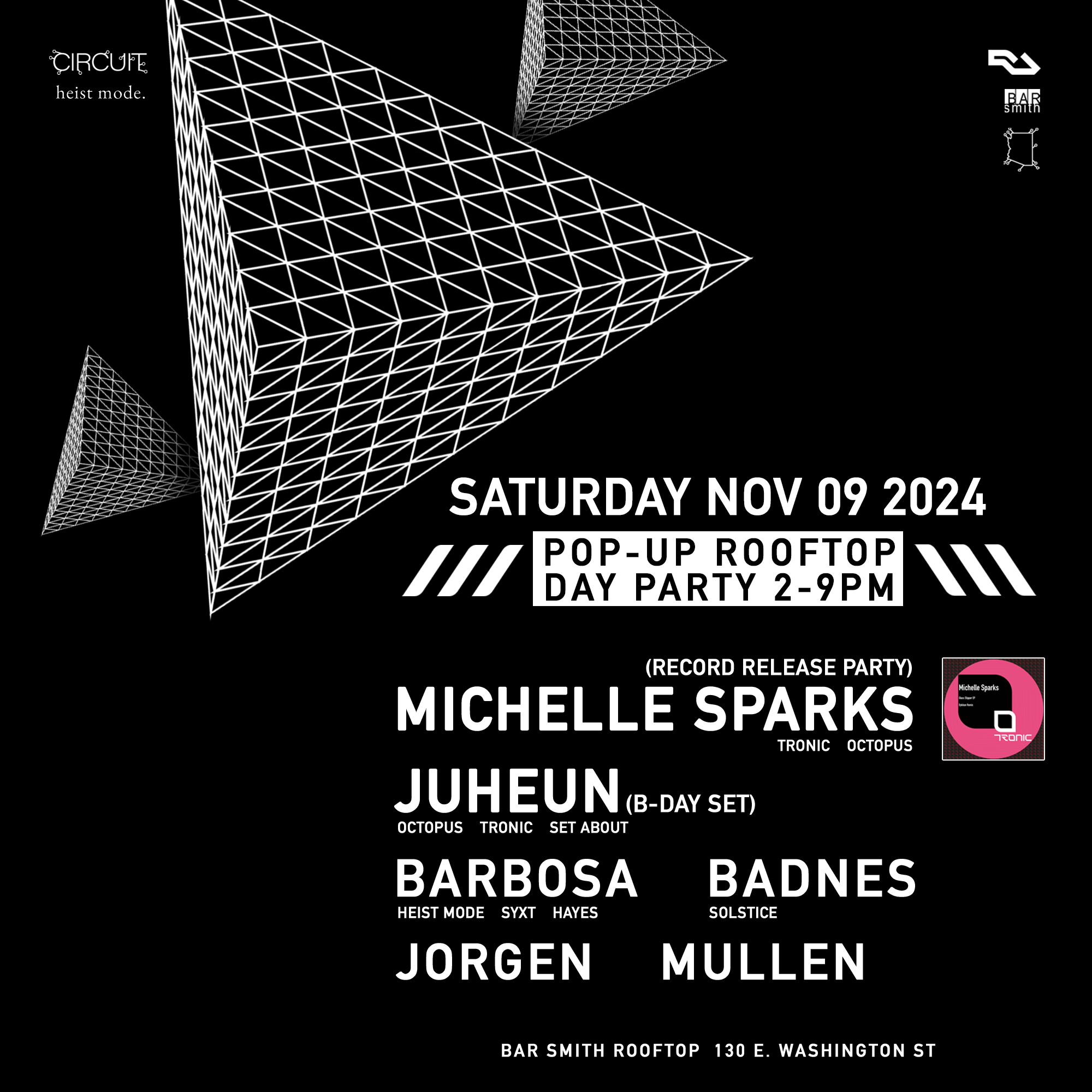 Circuit Pop-up Rooftop Day Party flyer