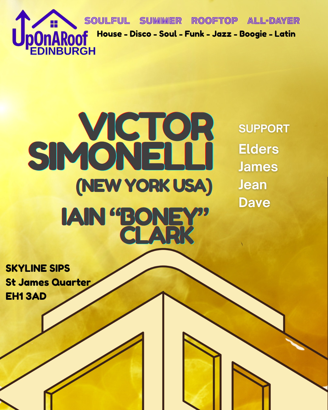 UpOnARoof Alfresco All-dayer Victor Simonelli + Iain Boney Clark
