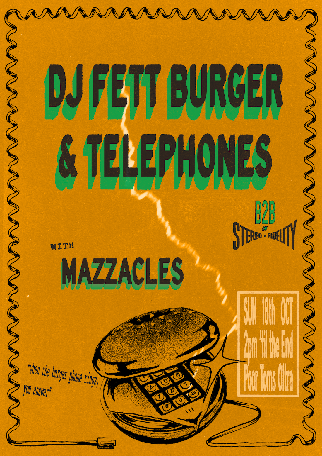 DJ Fett Burger b2b Telephones + Mazzacles in the open air