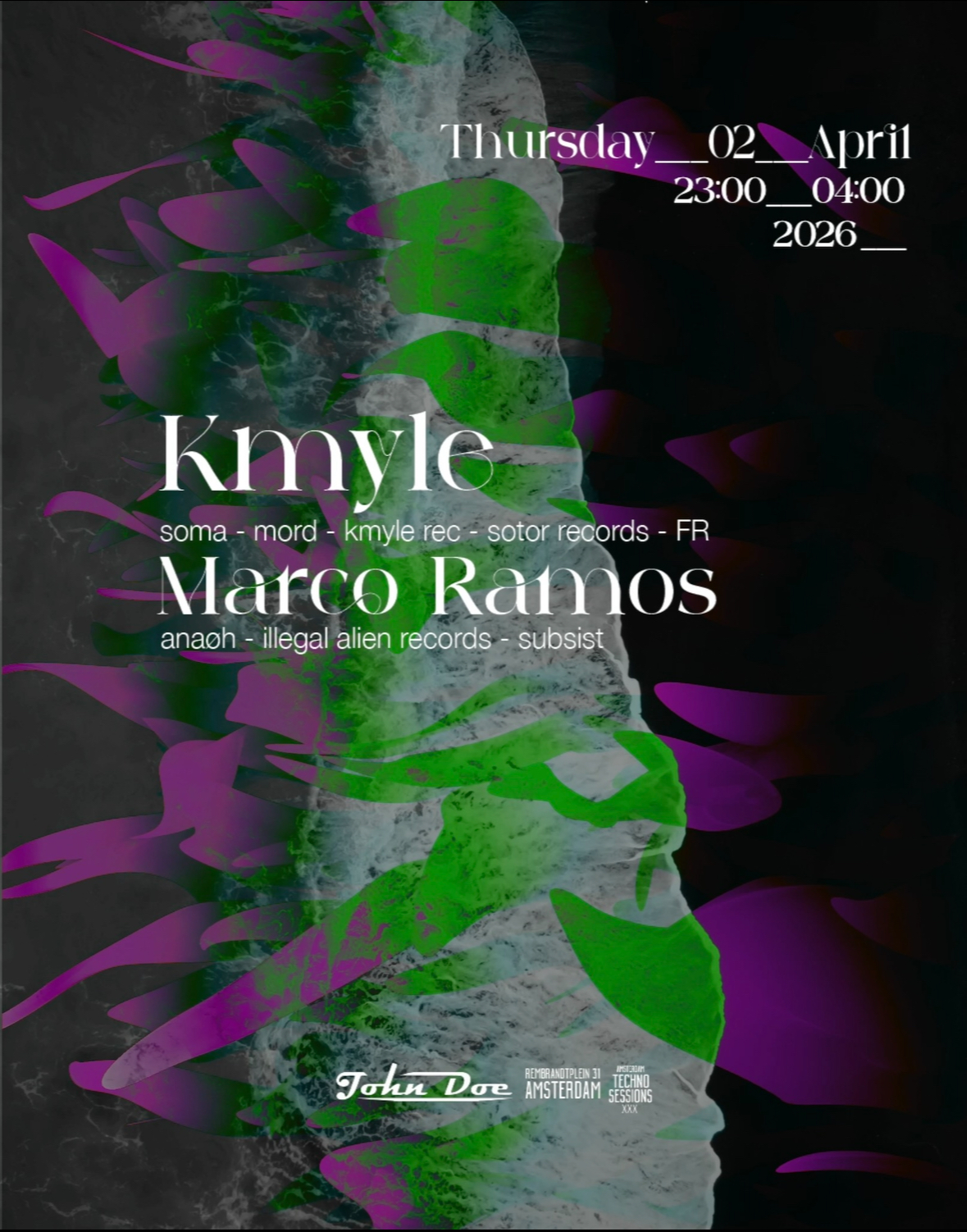 Amsterdam Techno Sessions with Kmyle (Soma - Mord - Kmyle Rec - Sotor Records) FR