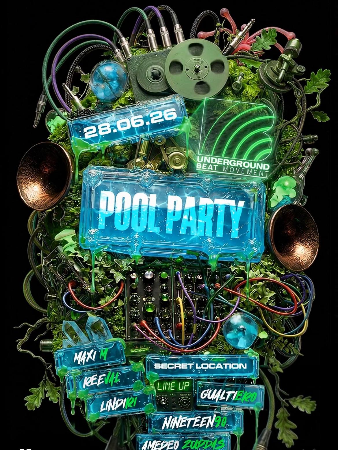 Underground Beat Movement Pool Party at TBA - Secret Location