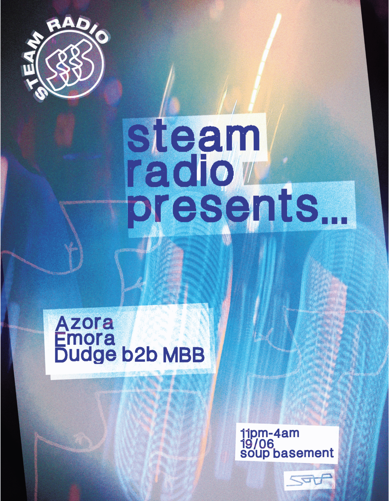 Steam Radio presents: Azora, Emora, MBB b2b Dudge