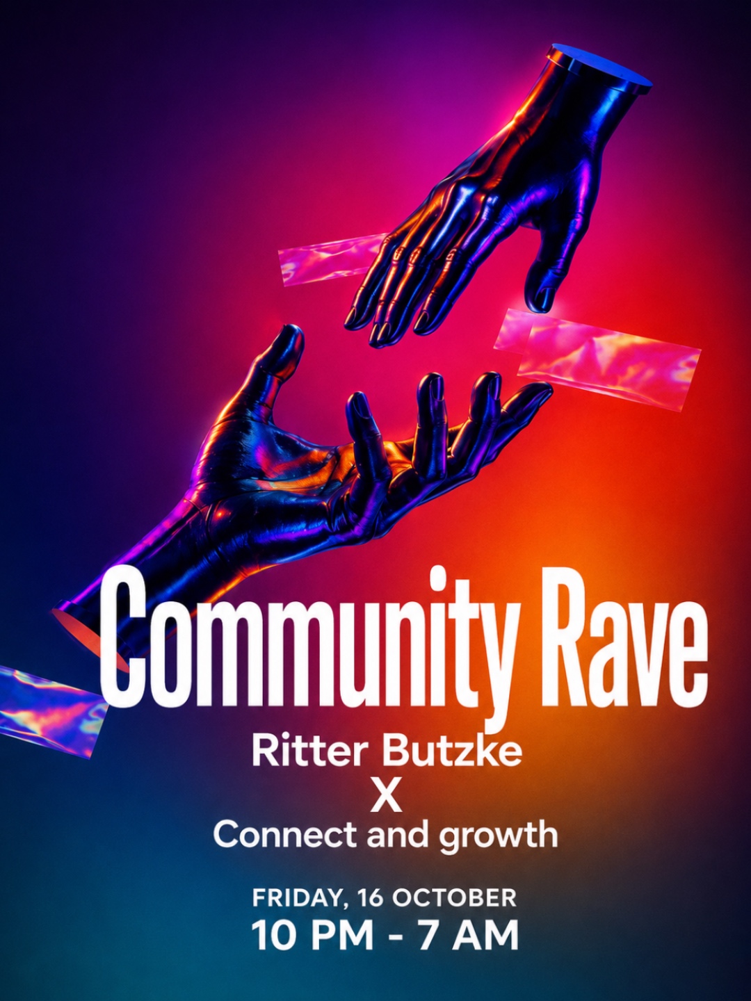 Community Rave flyer