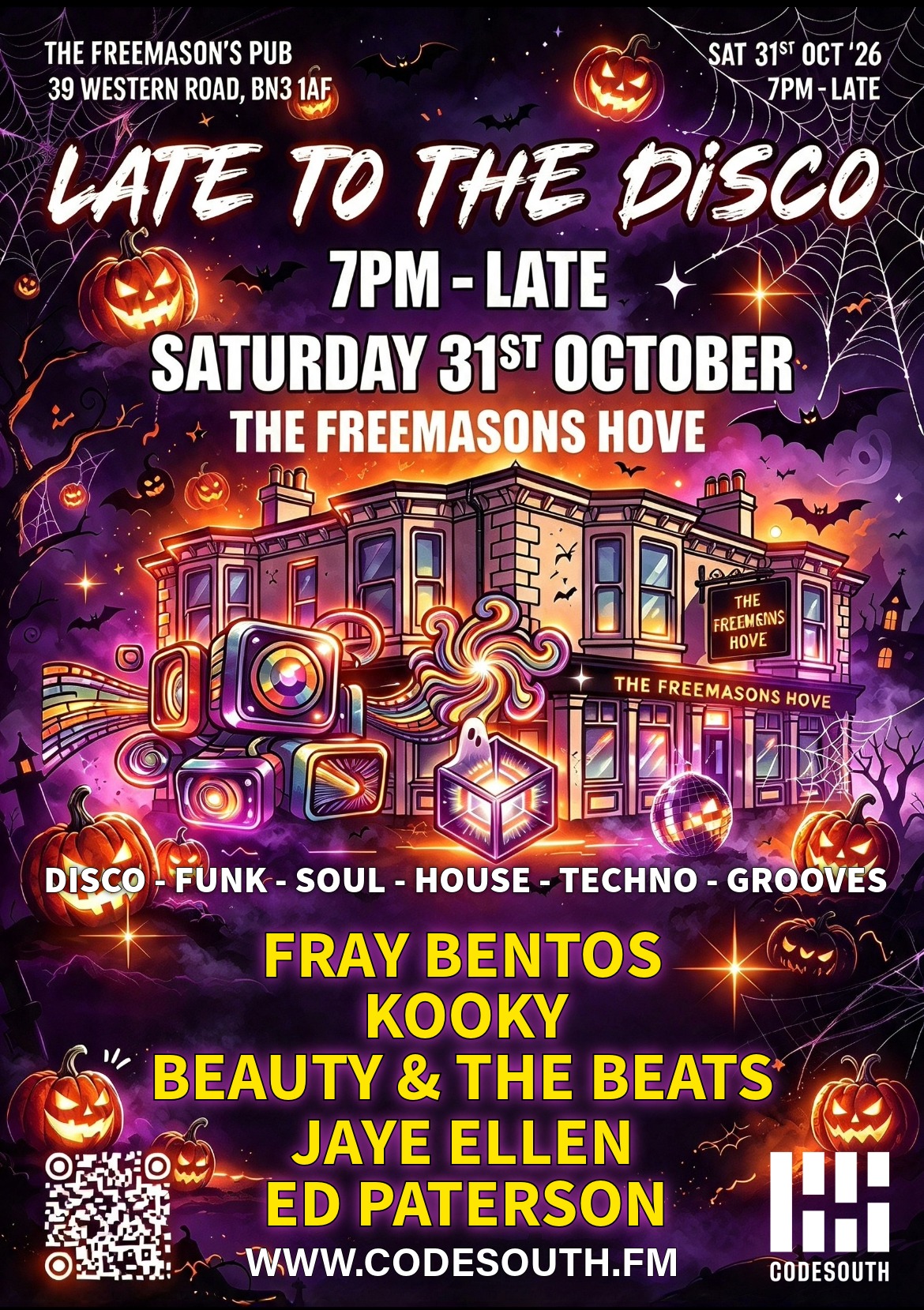 Codesouth presents Late To The Disco - Halloween 2026