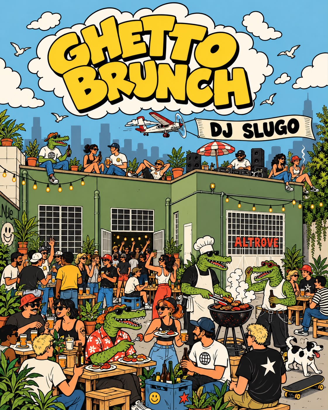 Ghetto brunch with DJ Slugo