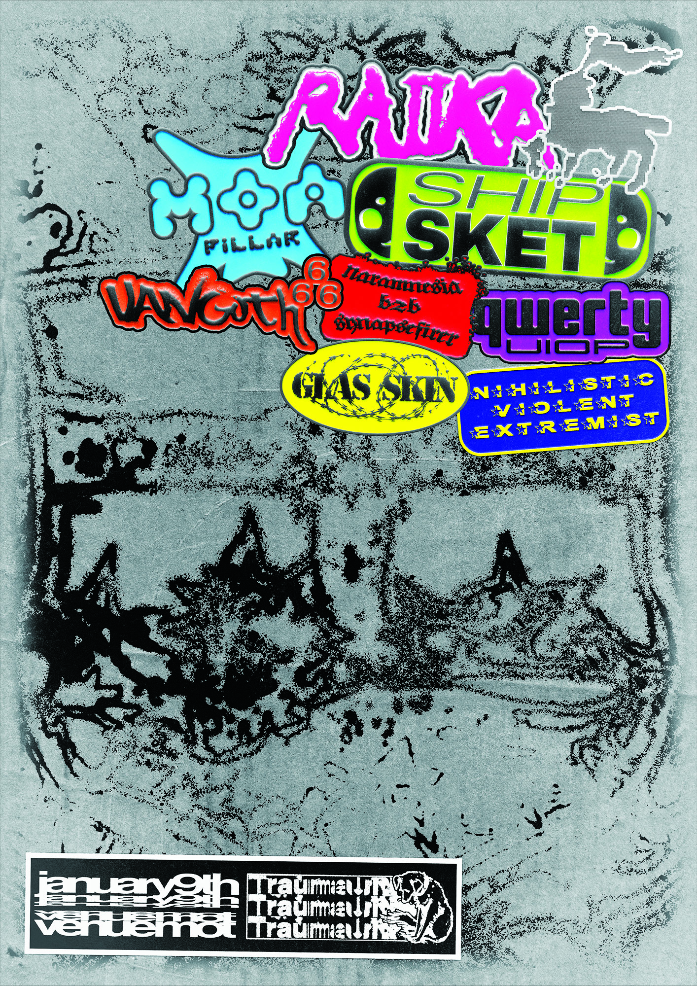 TRAUMA UNIT: RELIC with Ship Sket, Raiika (US), Moa Pillar