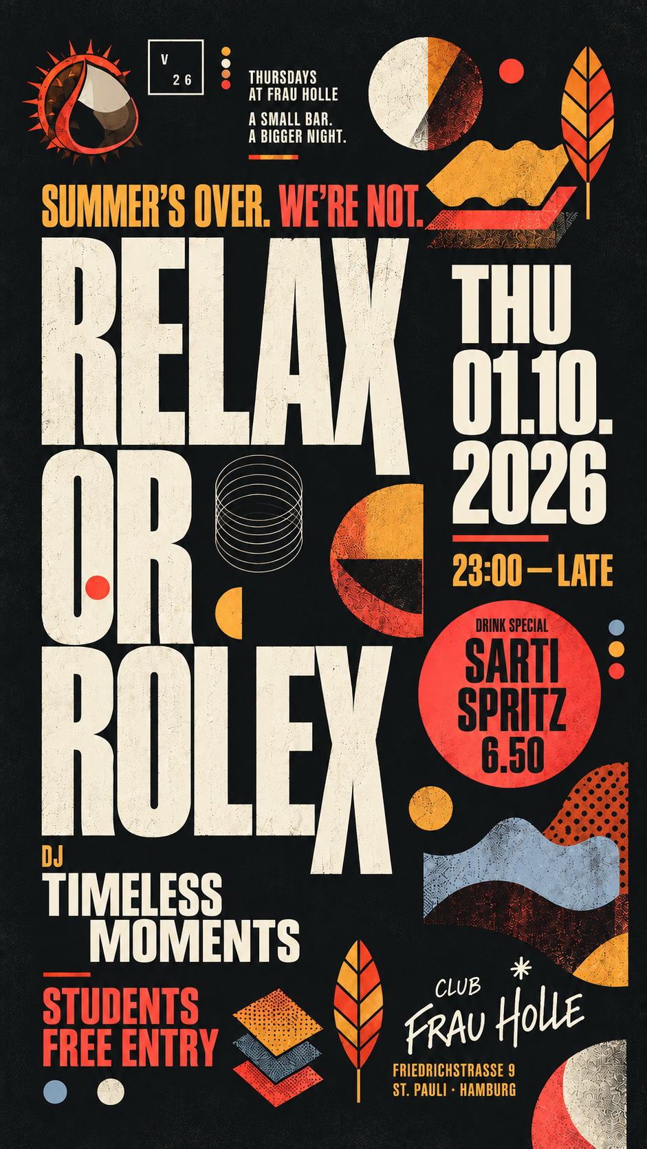RELAX or ROLEX with TIMELESS MOMENTS