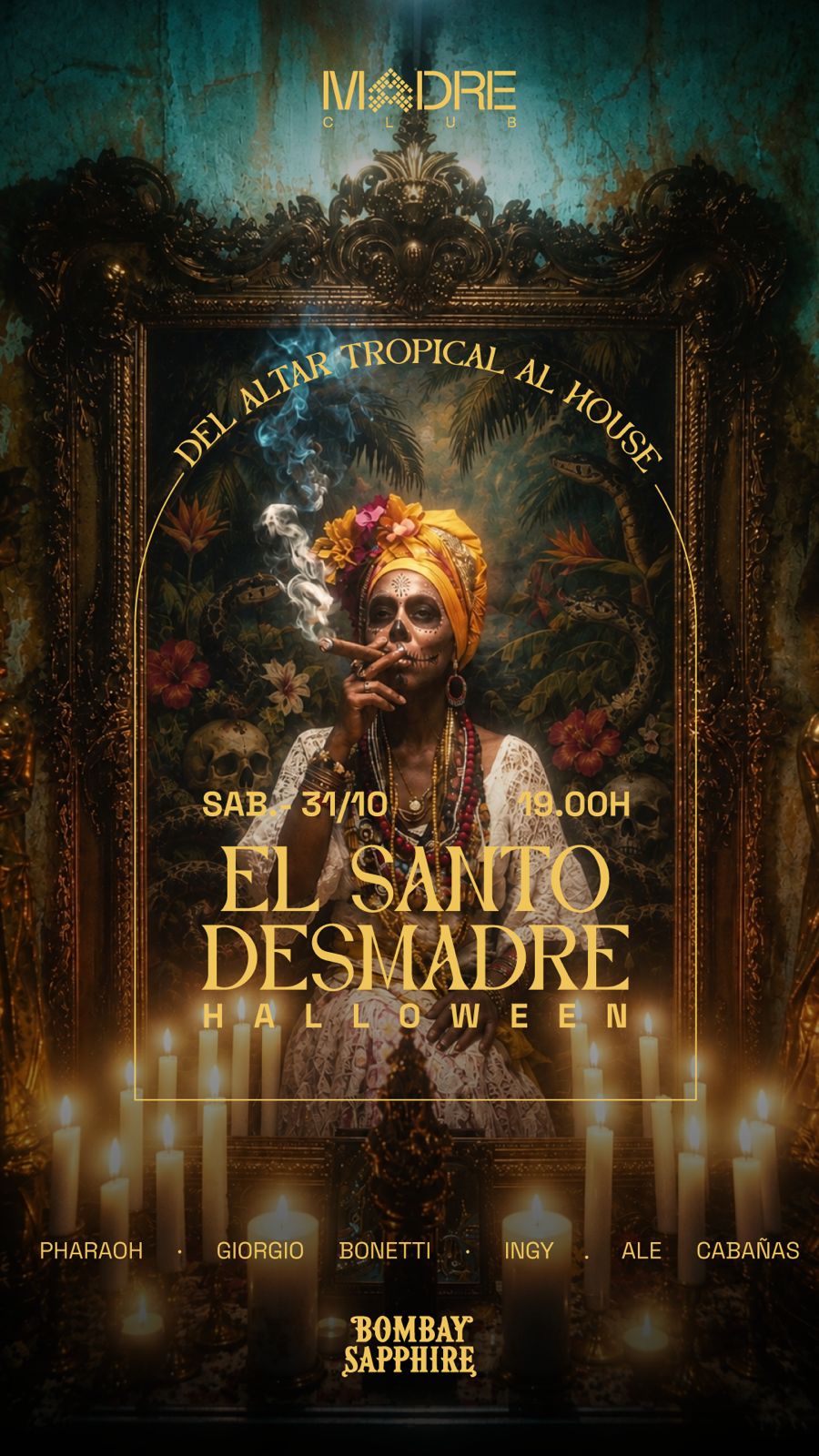 El Santo des Madre / Halloween with Flowing