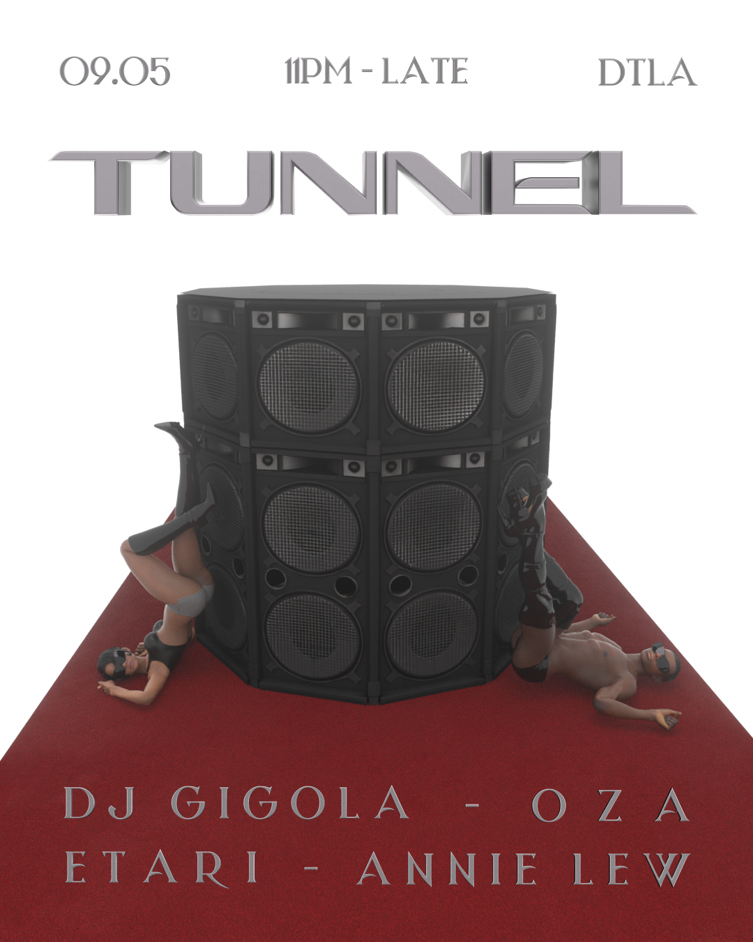 TUNNEL presents: DJ Gigola, Annie Lew, Etari & OZA