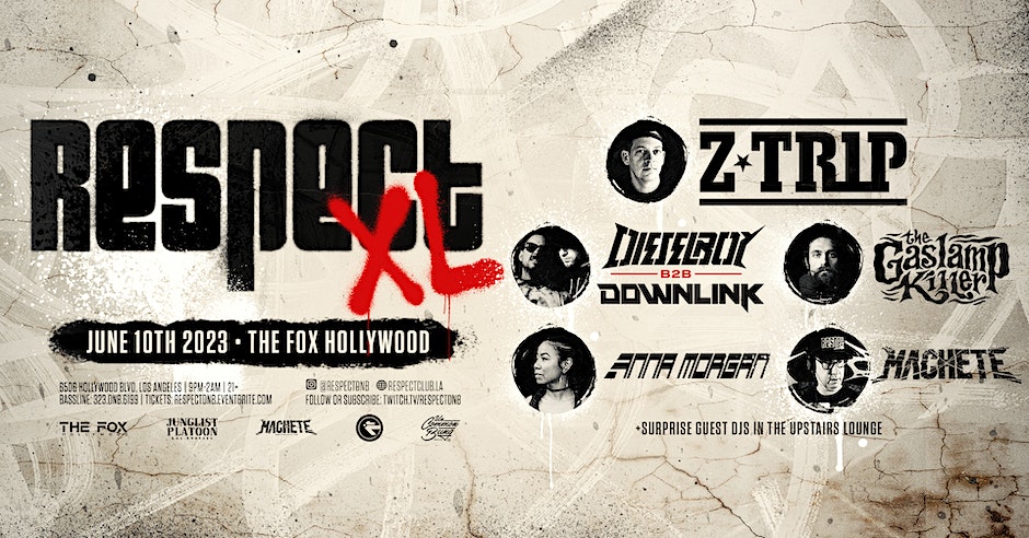 Respect XL 001: Z-Trip, Dieselboy b2b Downlink, The Gaslamp Killer