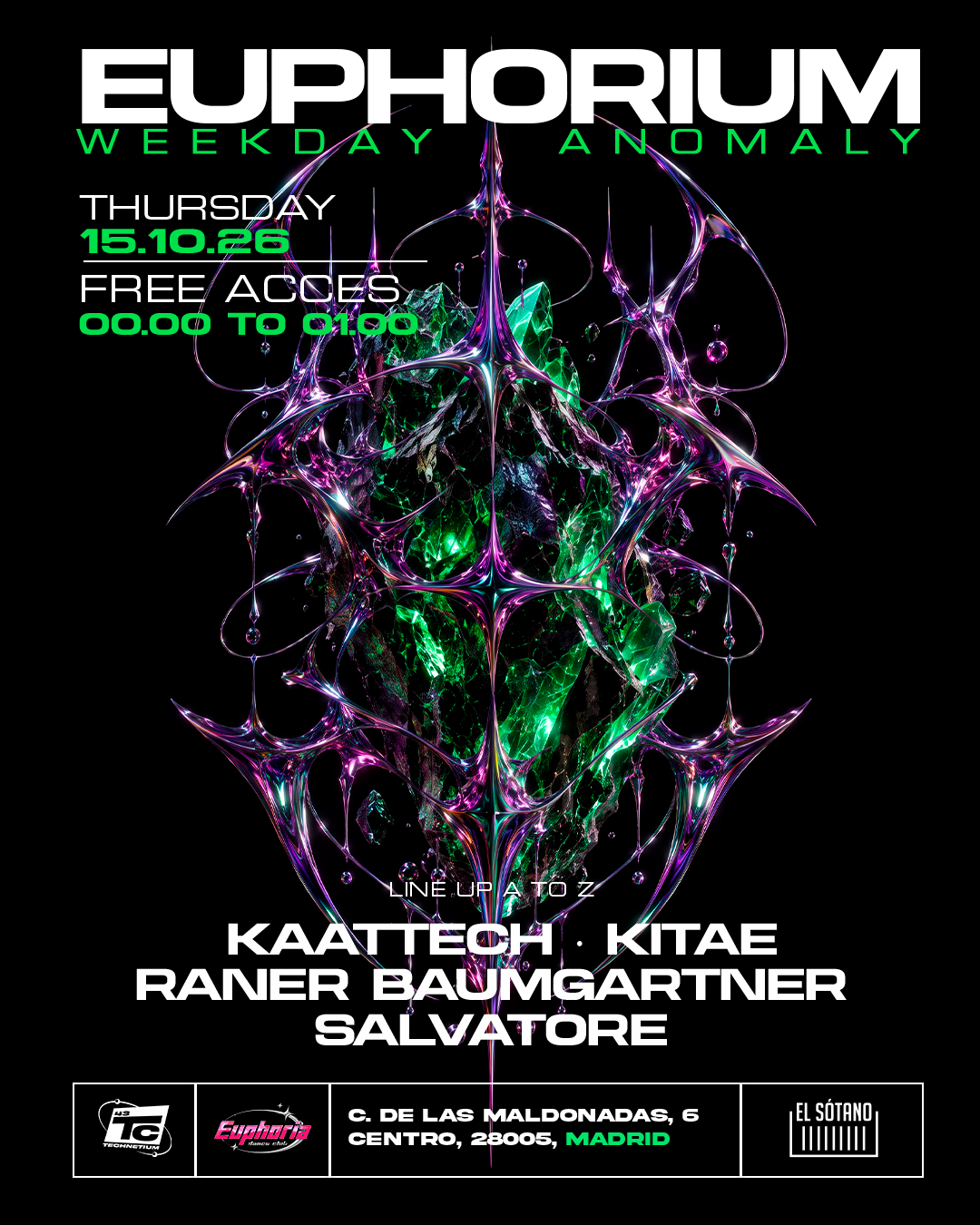 TECHNETIUM X EUPHORIA: Raner Baumgartner, Kaattech, KITAE, Salvatore