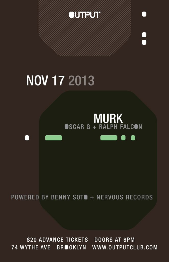 Murk - Oscar G & Ralph Falcon at Output, New York