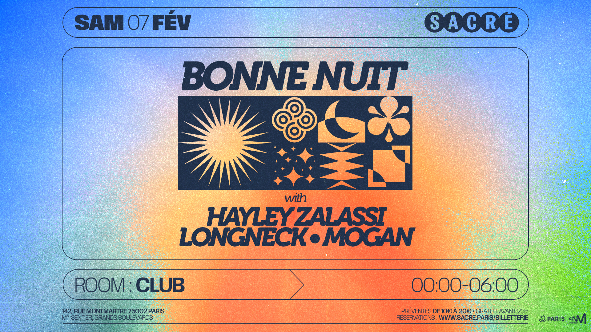 Sacré présente: Bonne Nuit Club