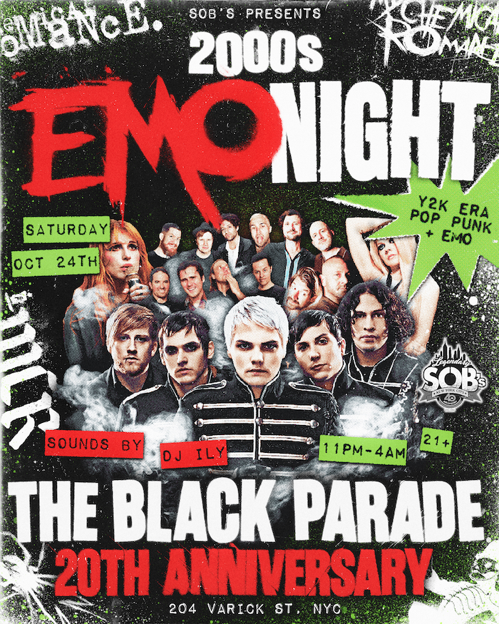 SOB's presents: 2000's Emo Night: The Black Parade 20th Anniversary
