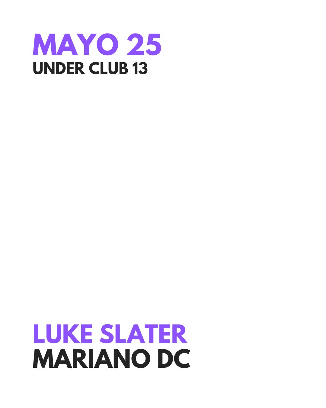 ANIVERSARIO 13 - Luke Slater - Mariano DC