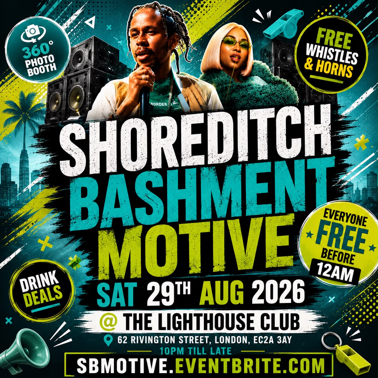 Shoreditch Bashment Motive – Everyone Free Before 12AM - The Lighthouse Bar & Club