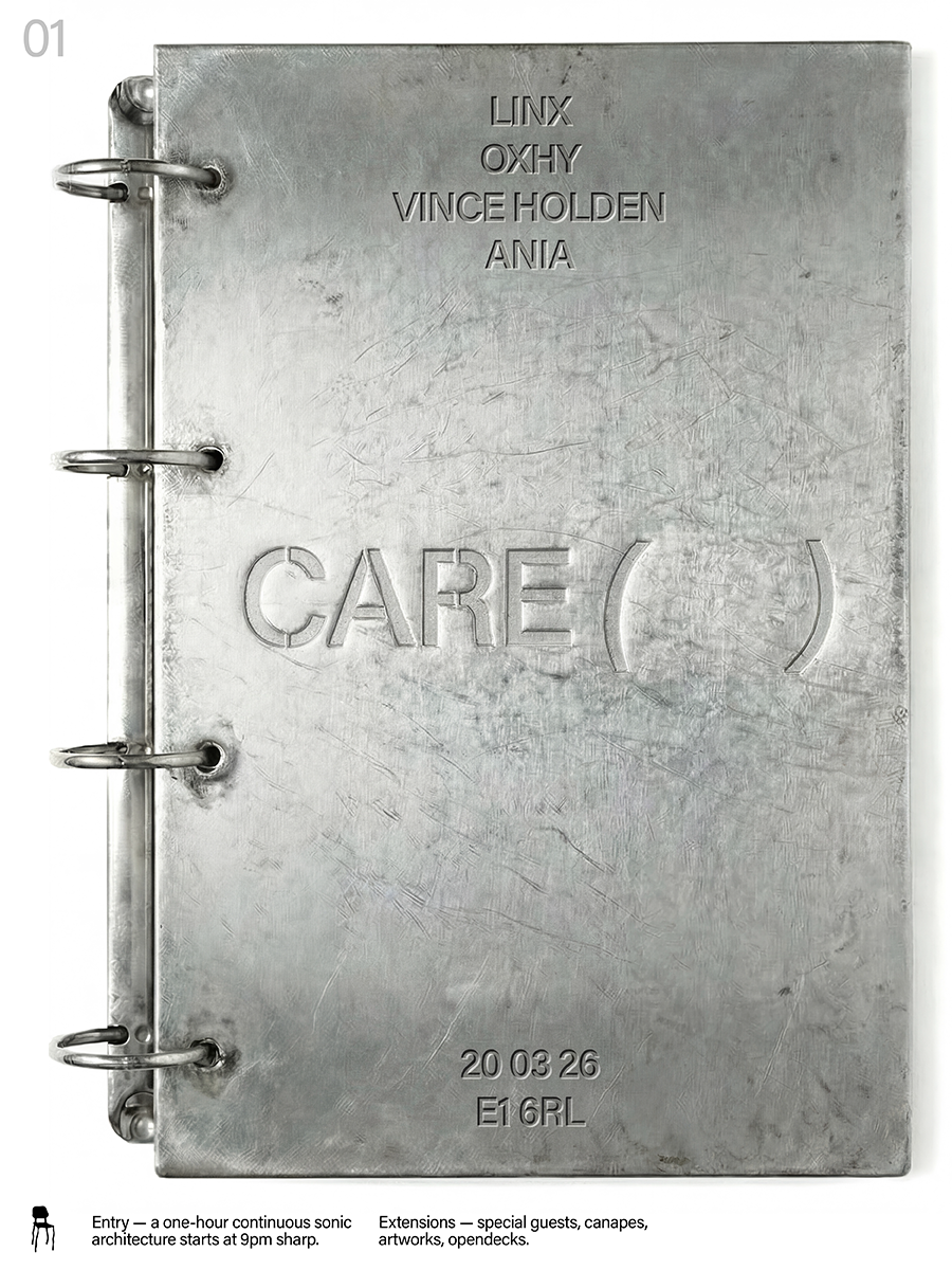 Care 01: Soundscapes, Live, Rituals & Gallery Night