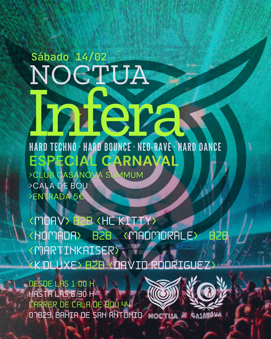 NOCTUA INFERA, hard techno