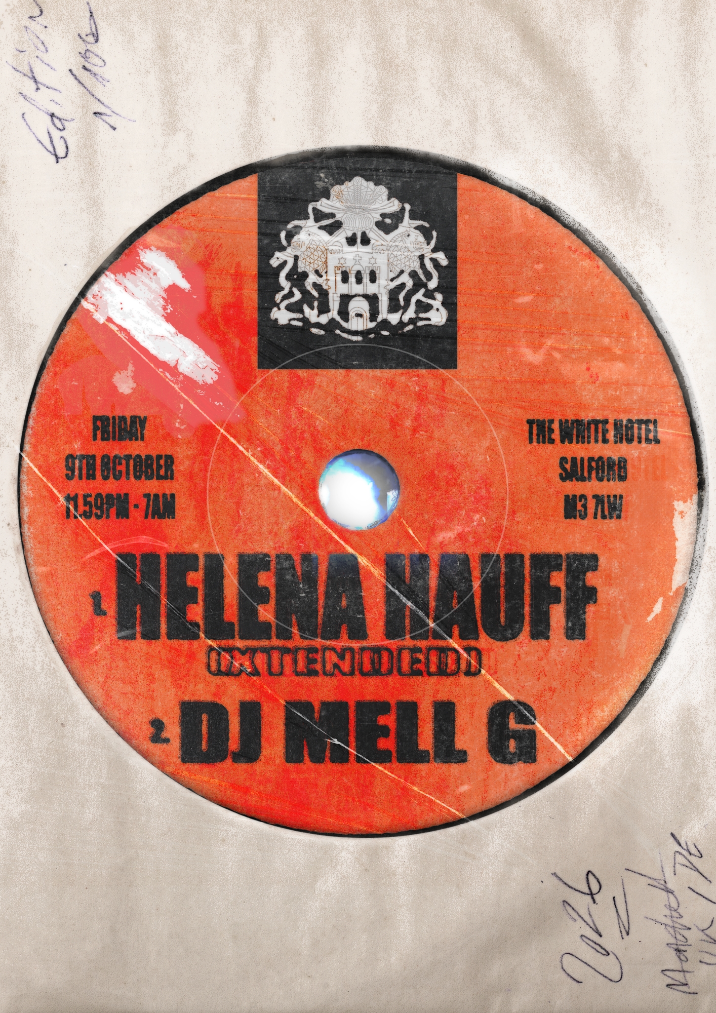 Helena Hauff {extended} / DJ MELL G at The White Hotel, Dickinson Street Salford M3 7LW