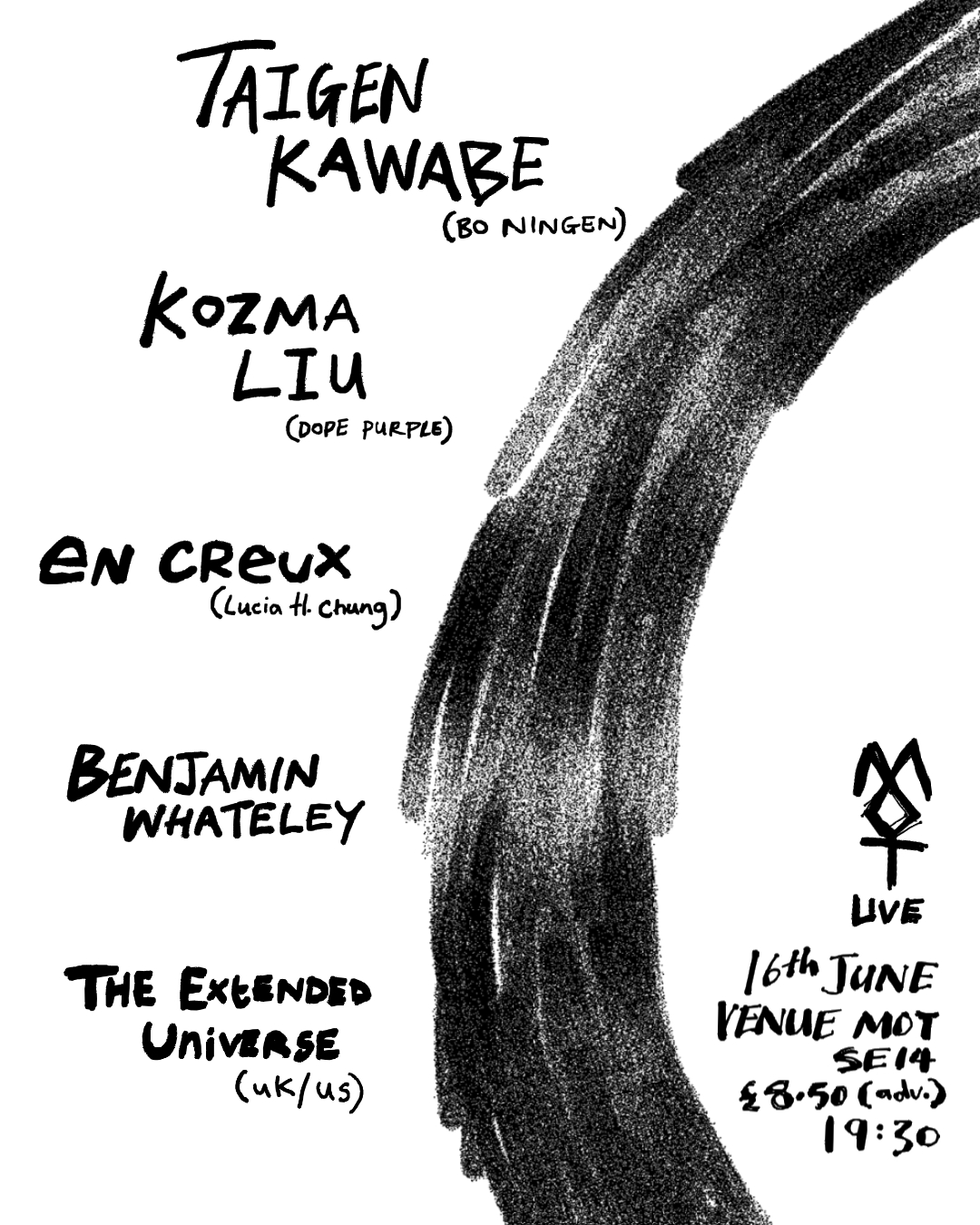 Taigen Kawabe / Kozma Liu / En Creux + more at MOT