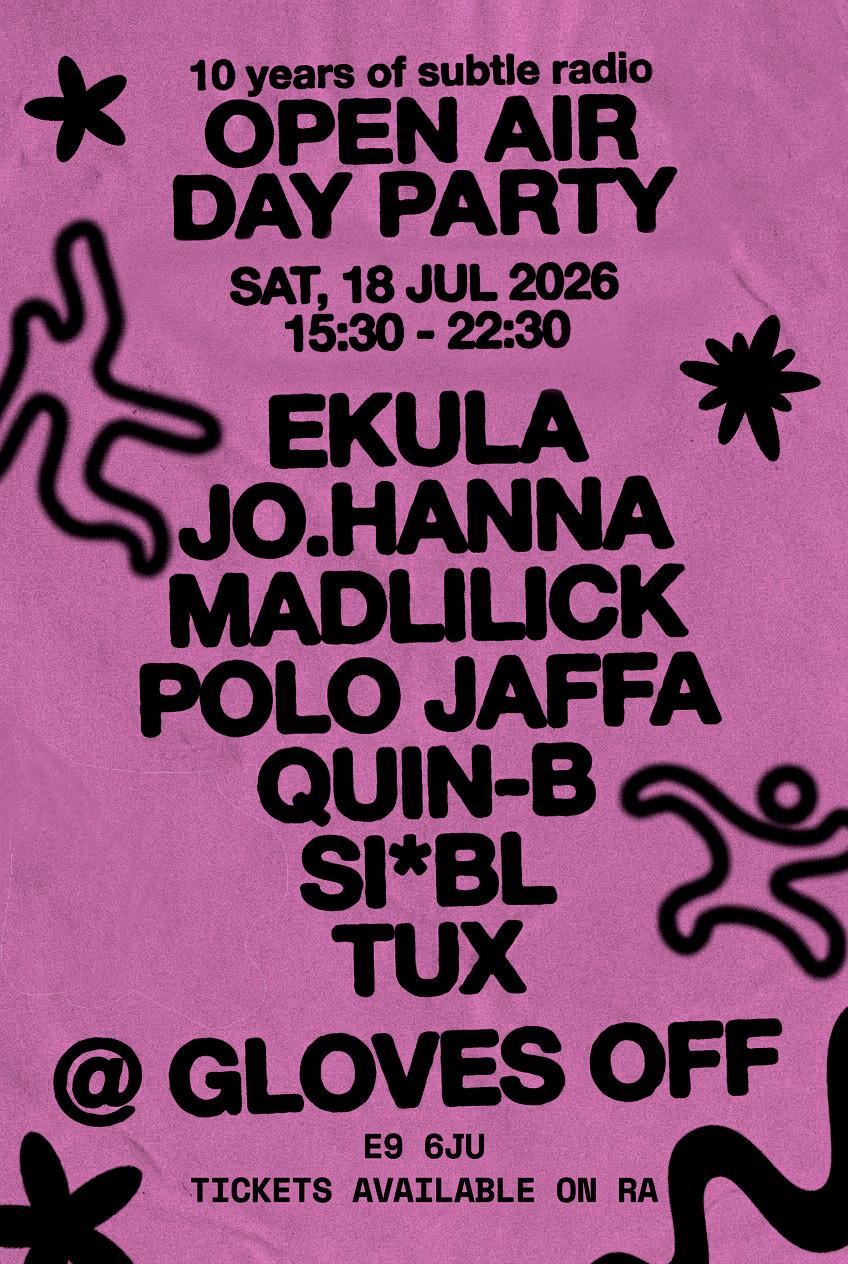 10 years of Subtle Radio: Open Air Day Party