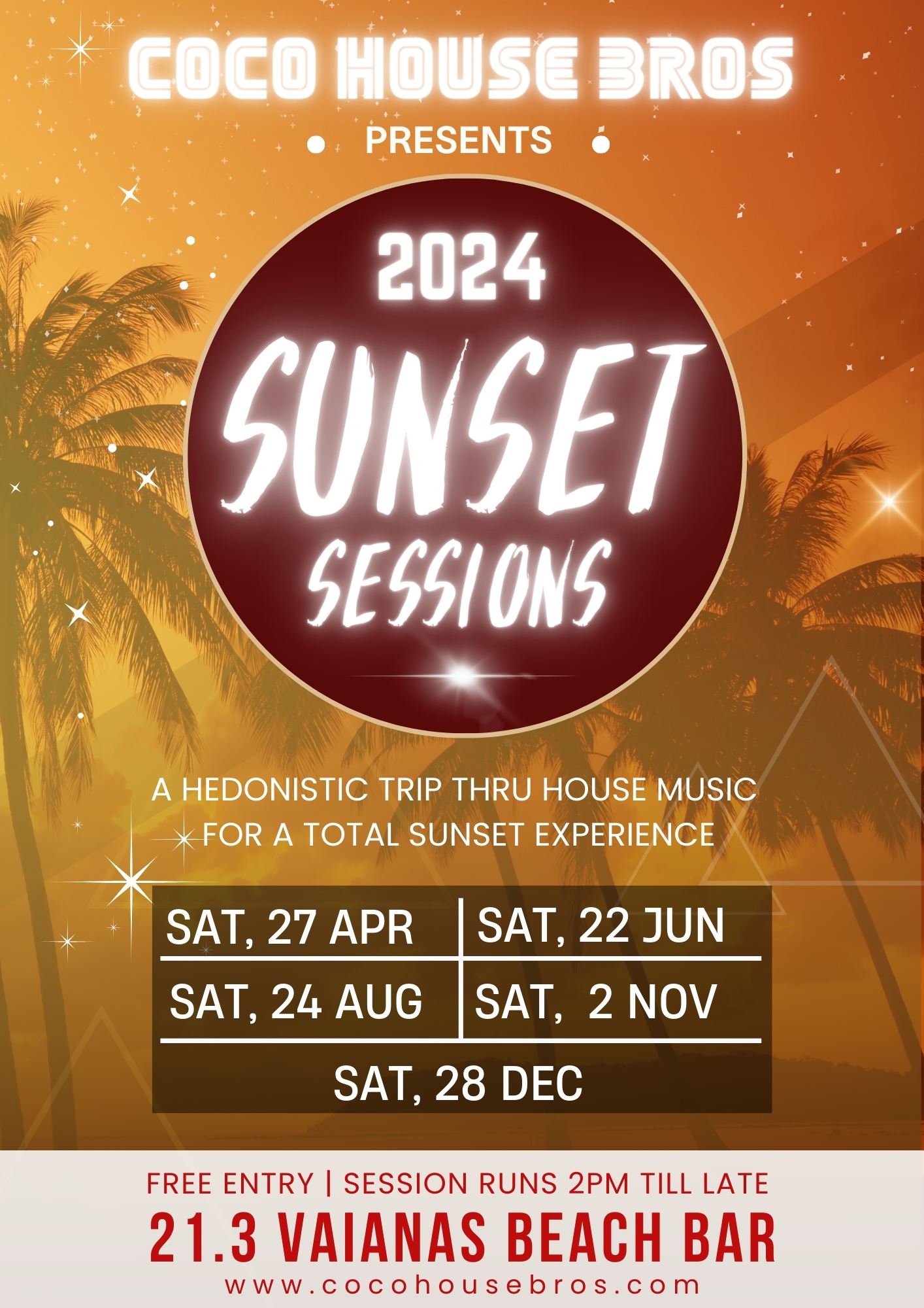 Sunset Sessions by Coco House Bros: #024 **RAROTONGA**