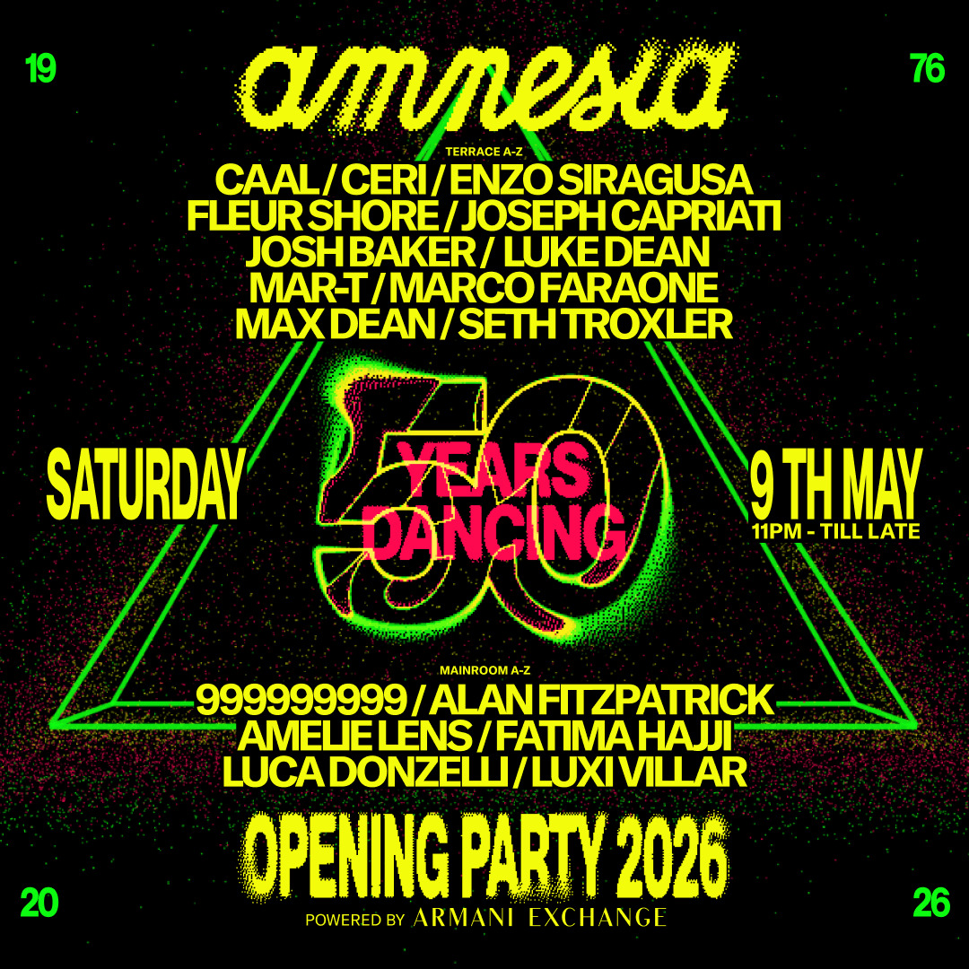 Amnesia Opening Party 2026