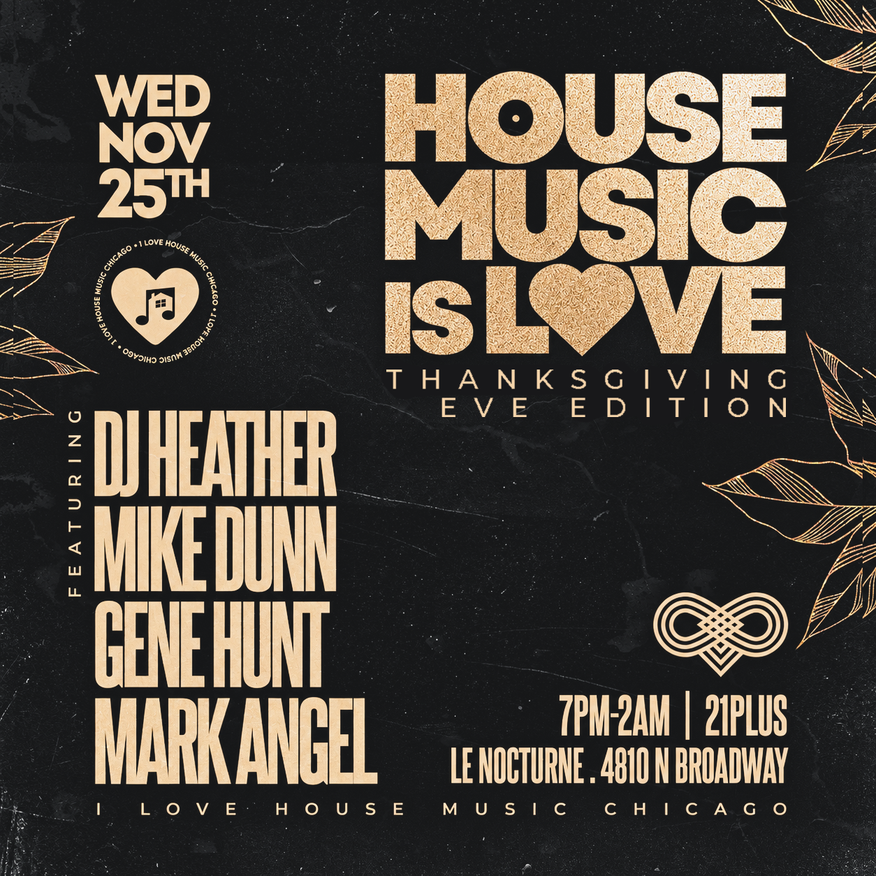 Thanksgiving Eve with a Massive House Music DJ Lineup