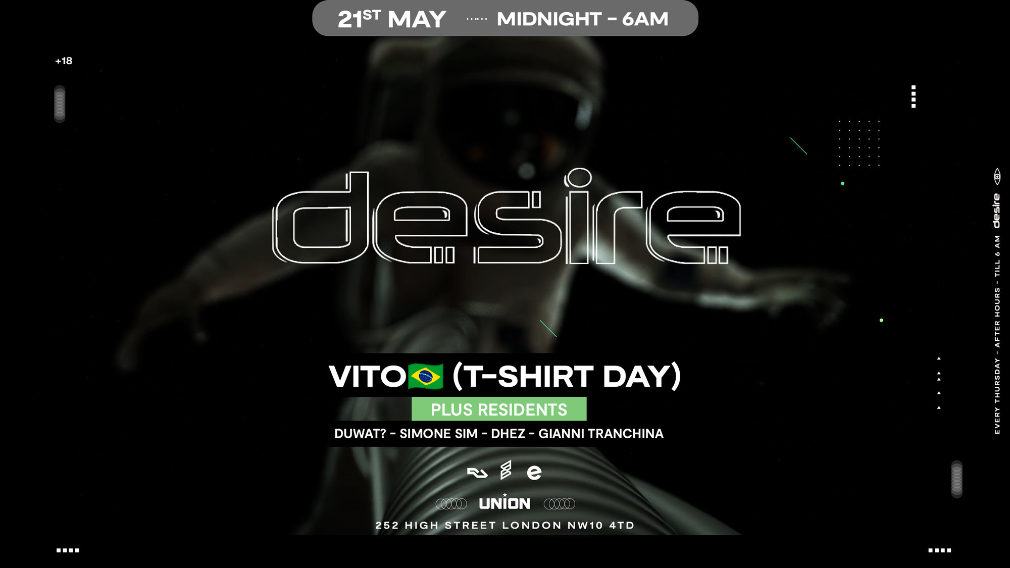 DESIRE - Weekly Thursday After Party - VITO