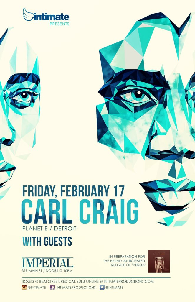 Carl Craig, Nancy Dru and Abasi flyer