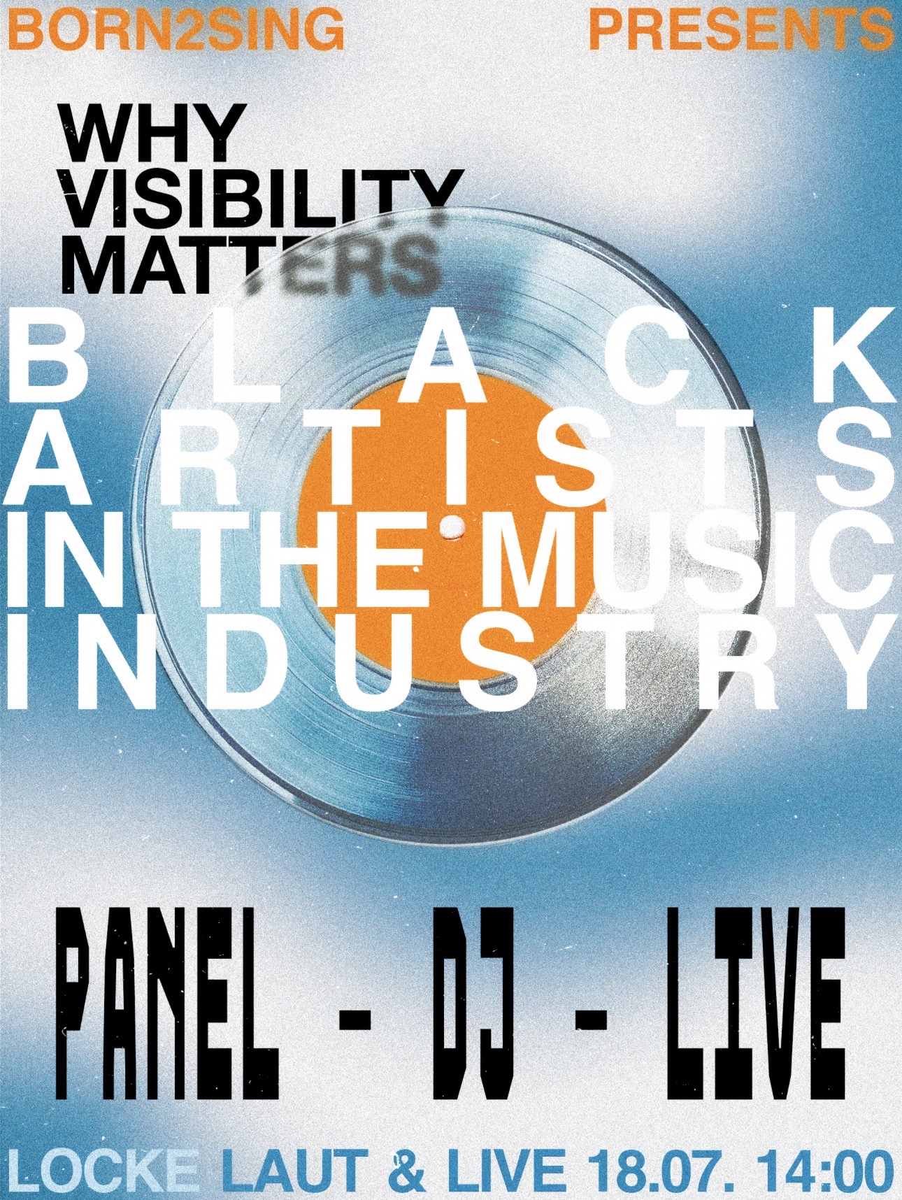Born2Sing presents: WHY VISIBILITY MATTERS - Black Artists in the Music Industry — Locke, Hamburg
