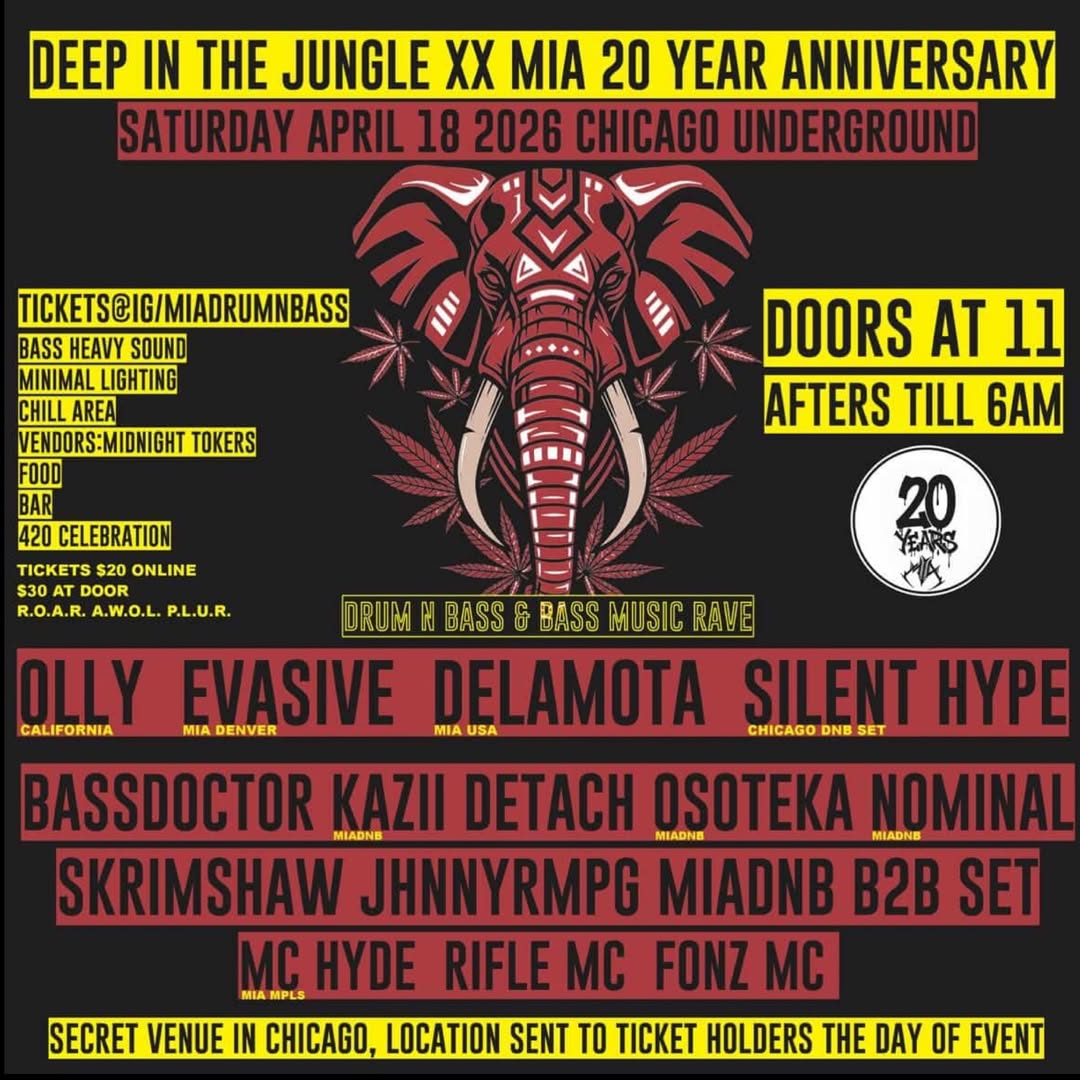 ミュージック UNCHAIN / 24years BEST tour REVENGE Deep In The Jungle XX (MIA 20th Anniversary) at TBA, Chicago