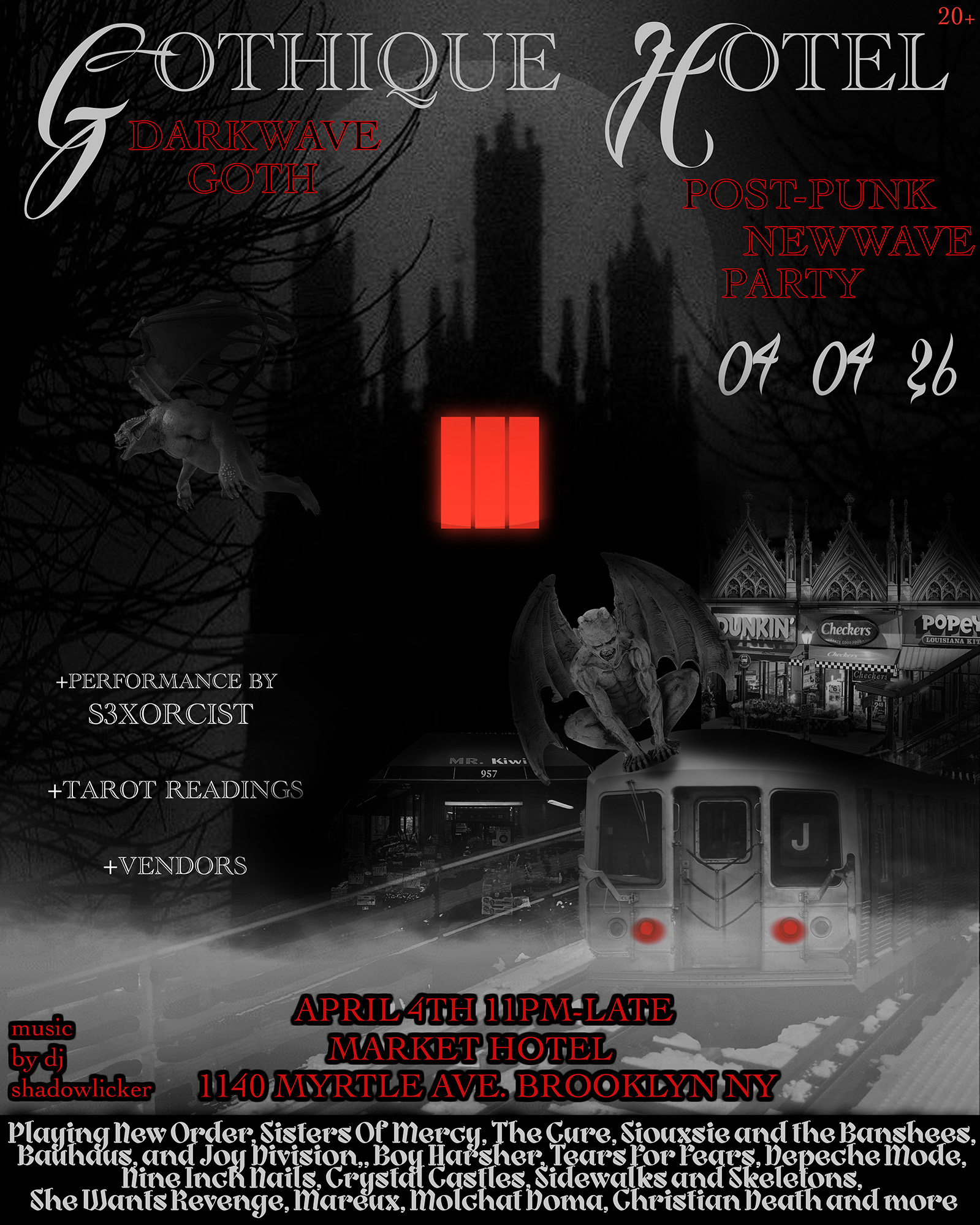 GOTHIQUE HOTEL: DARKWAVE, GOTH NEWWAVE & POST PUNK PARTY