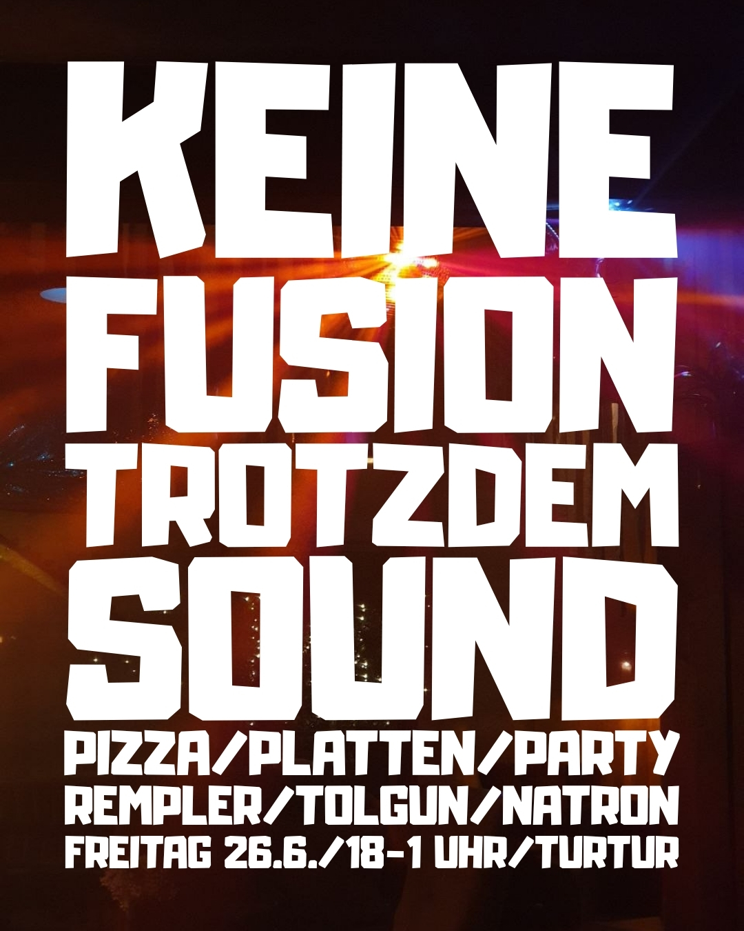 Keine Fusion, trotzdem Sound — Turtur, Hamburg