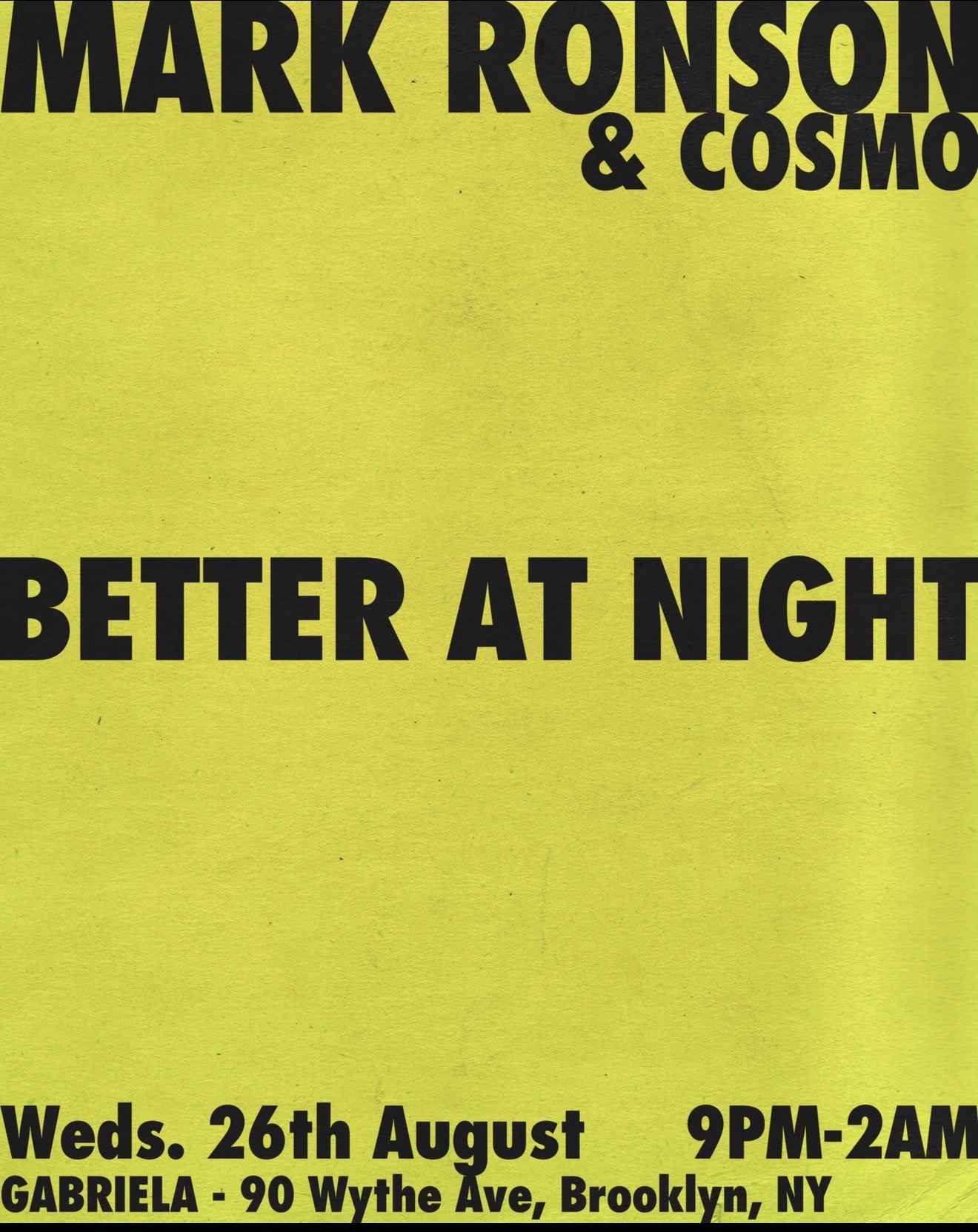 BETTER AT NIGHT: Cosmo + Mark Ronson - Gabriela