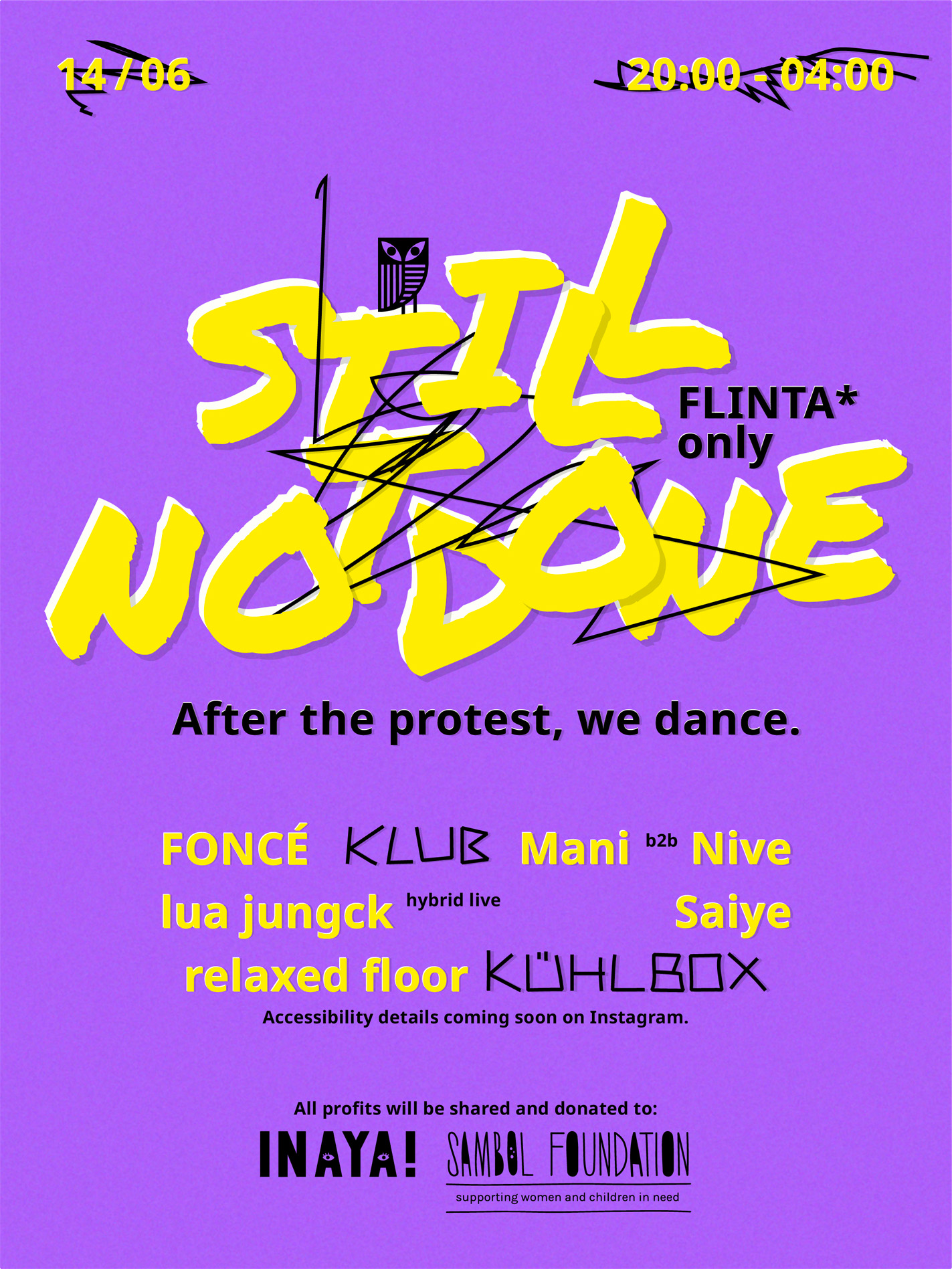 still not done - after protest dance