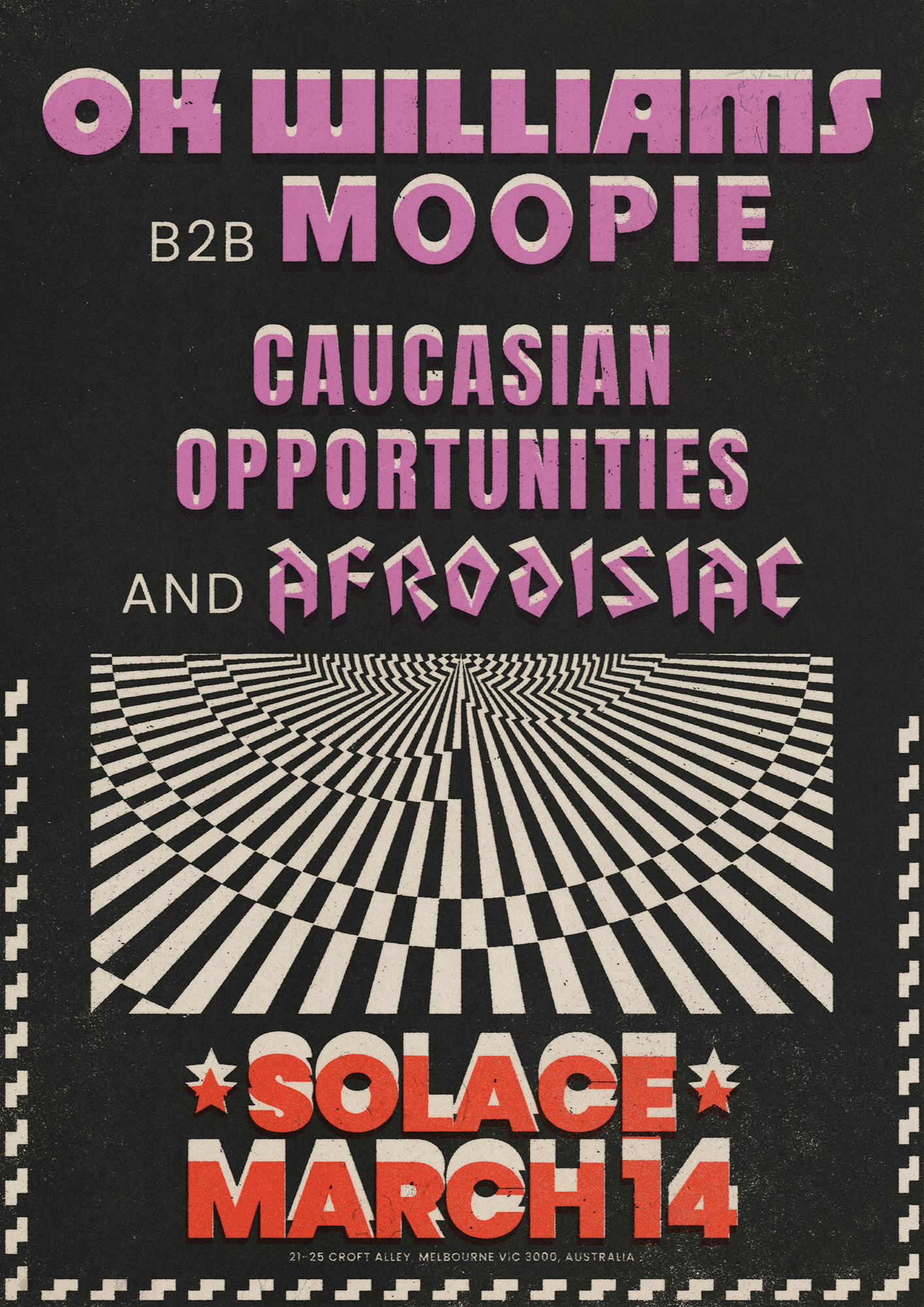 OK Williams b2b Moopie (All Night!) + Caucasian Opportunities + Afrodisiac