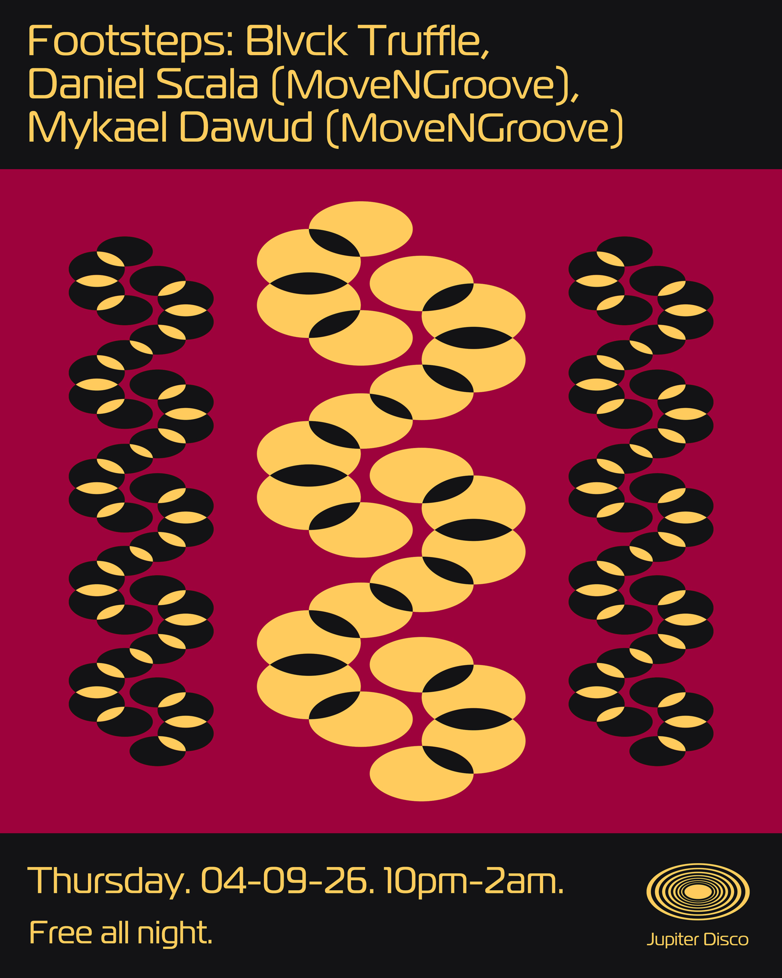 Footsteps: Blvck Truffle, Daniel Scala (MoveNGroove), Mykael Dawud (MoveNGroove)