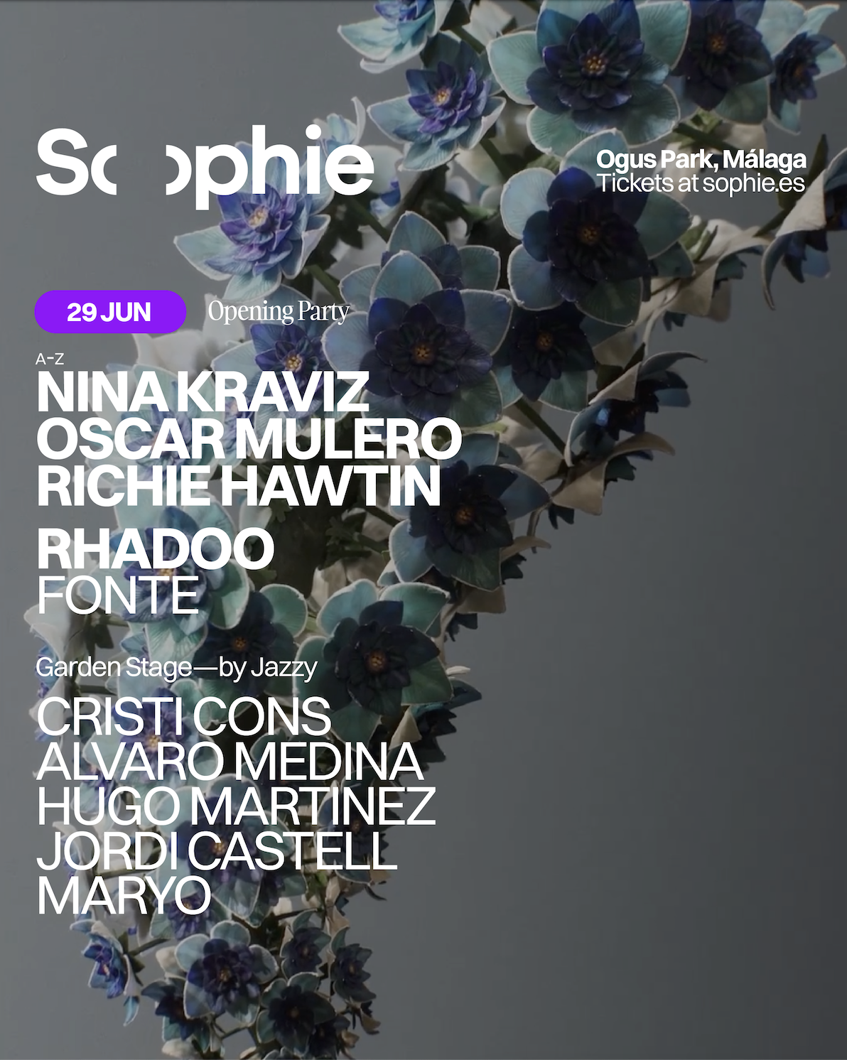 Sophie #1 - Nina Kraviz, Richie Hawtin, Oscar Mulero a Ogus Park, Sud