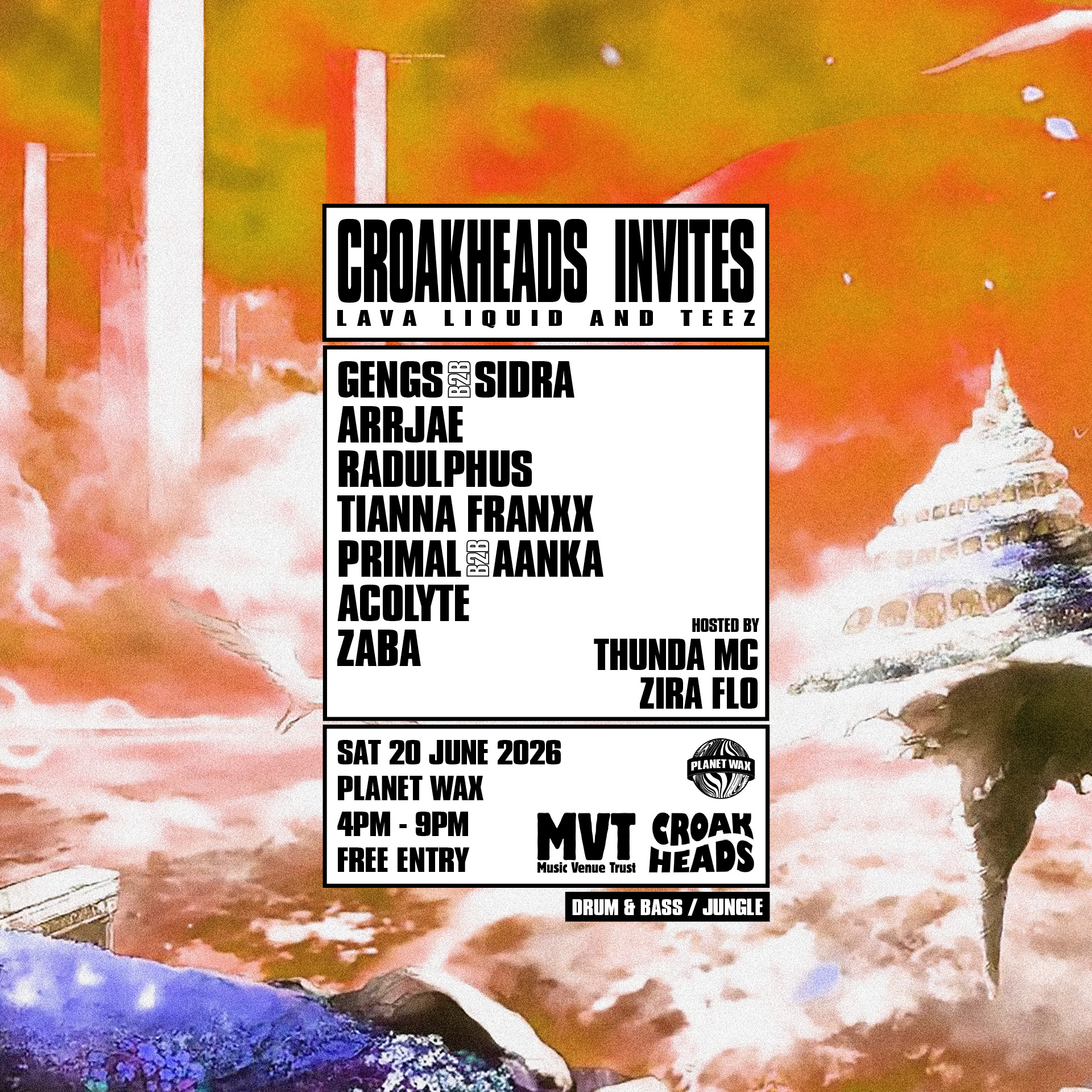 CROAKHEADS INVITES: LAVA LIQUID AND TEEZ