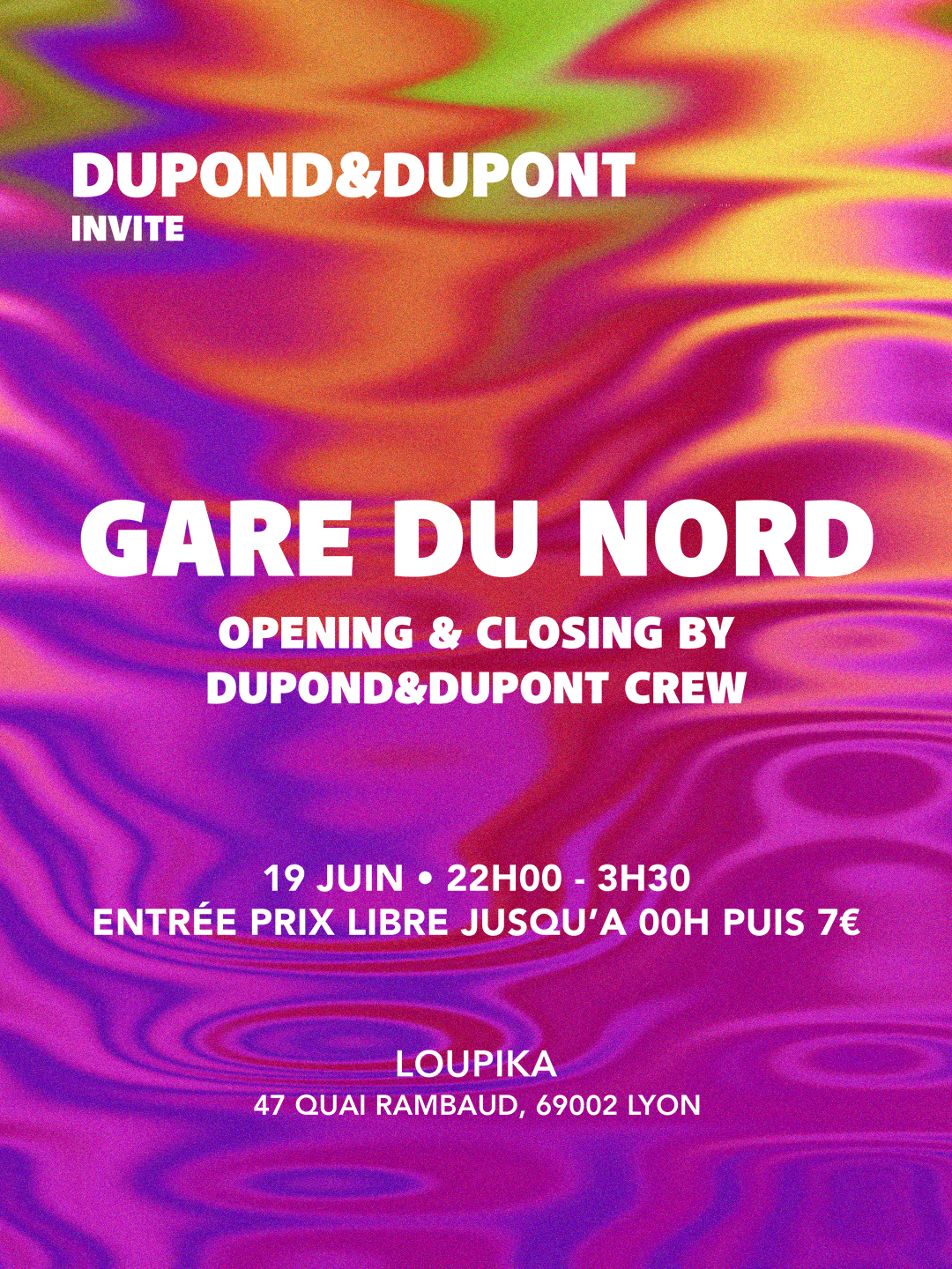 DUPOND&DUPONT INVITE GARE DU NORD