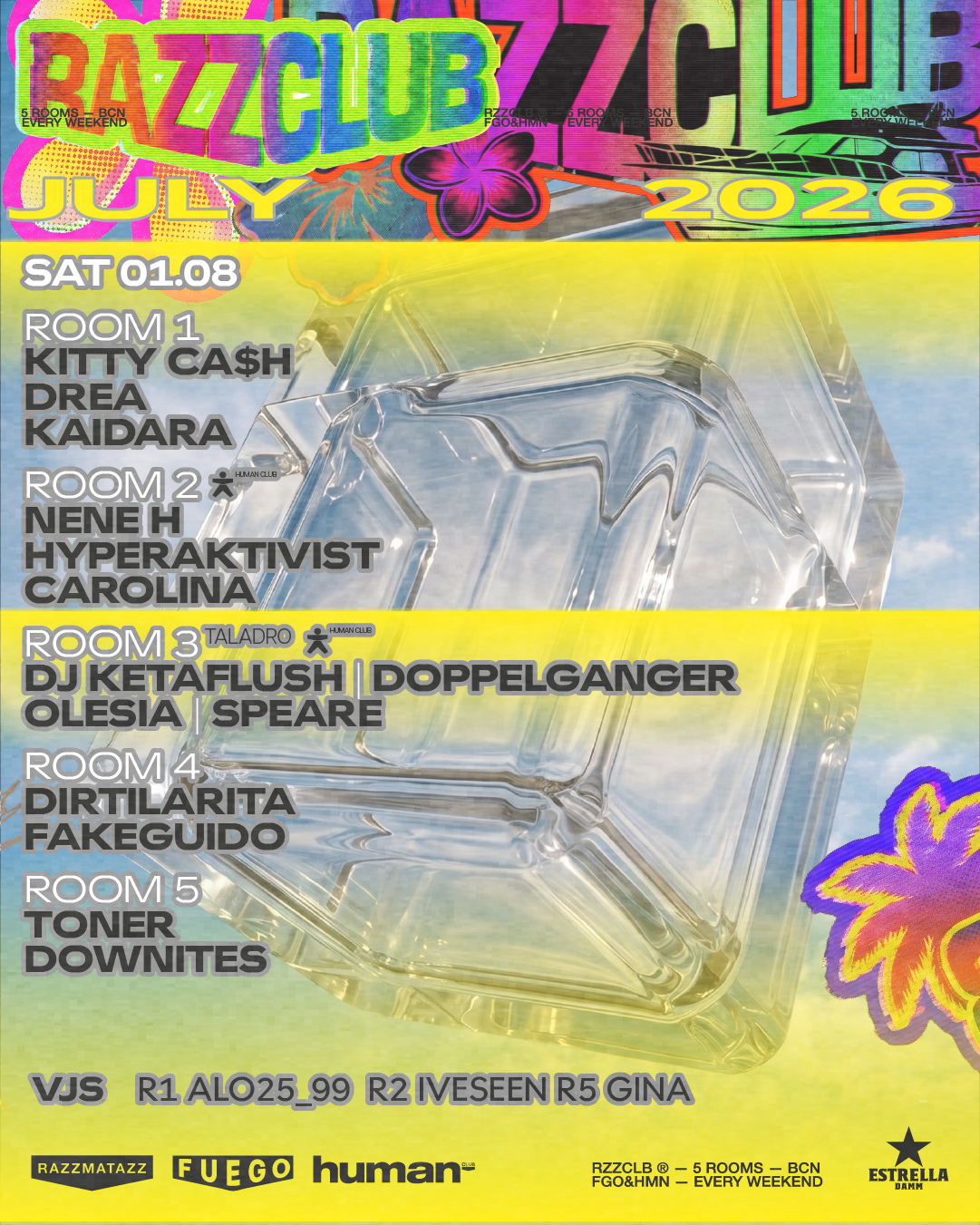 RAZZCLUBS:  Kitty Ca$h + Drea + Nene H + Hyperaktivist + olesia 