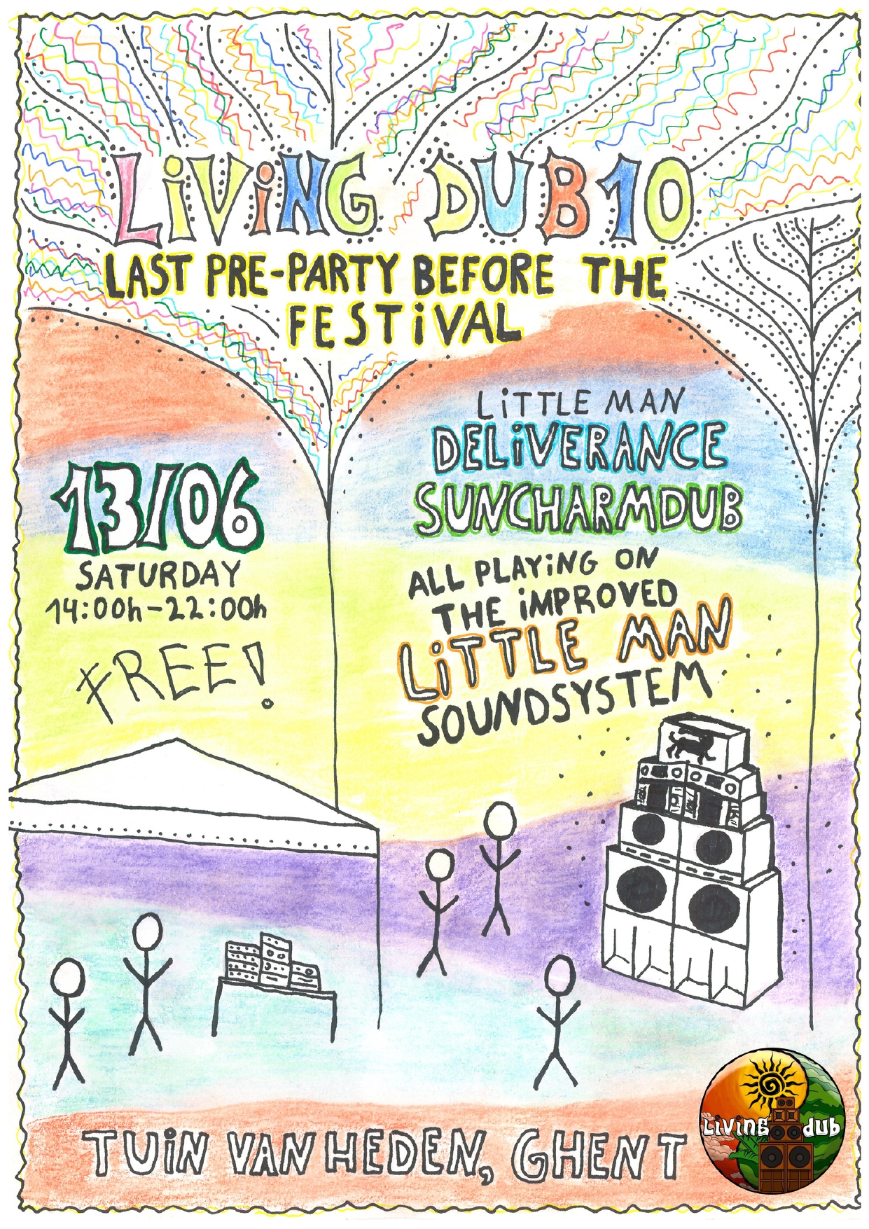 Living Dub 10 w/ Little Man, Deliverance, Suncharmdub