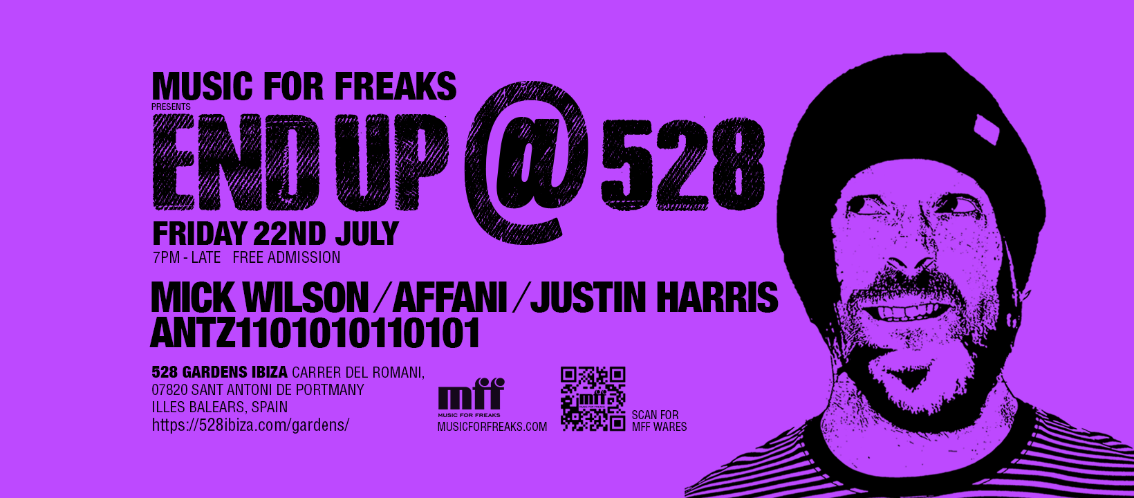 End Up at 528, Ibiza Gardens flyer