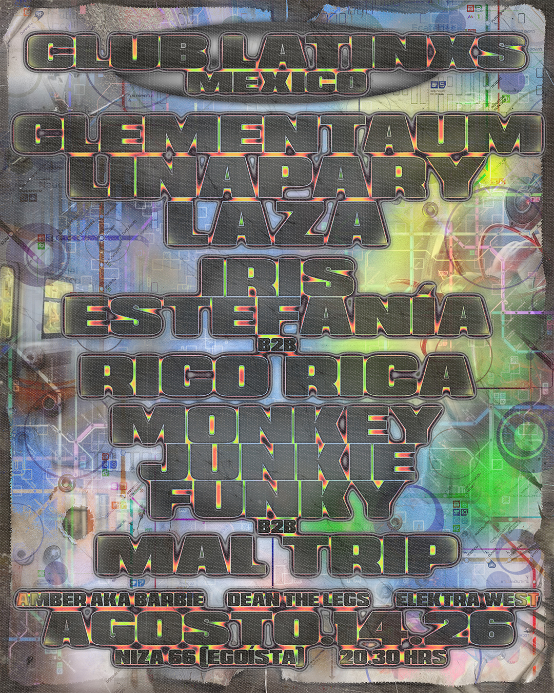 Flyer de CLUB LATINXS MX VOL.2