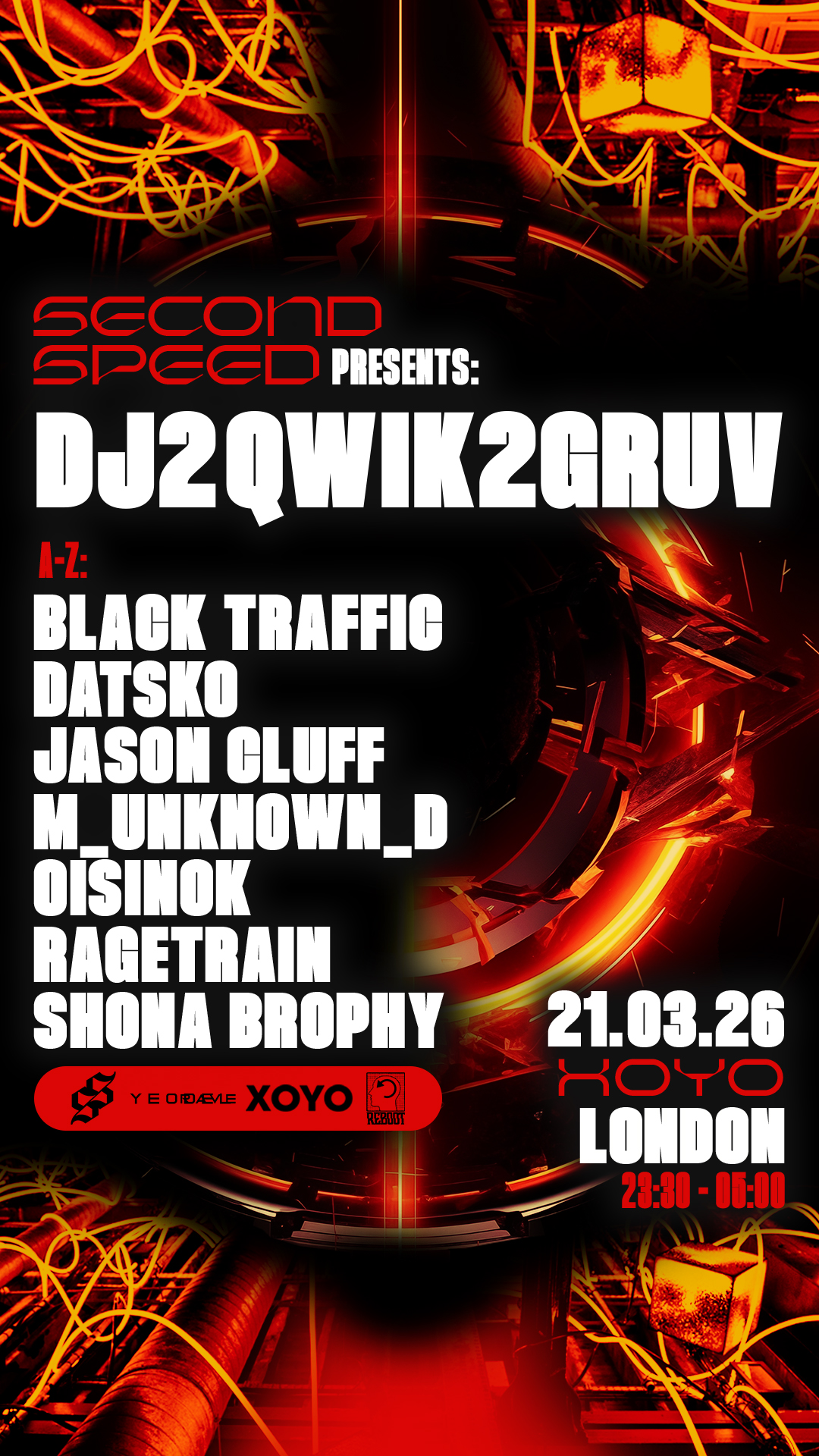 Second Speed: DJ2QWIK2GRUV, Black Traffic, Jason Cluff, DATSKO