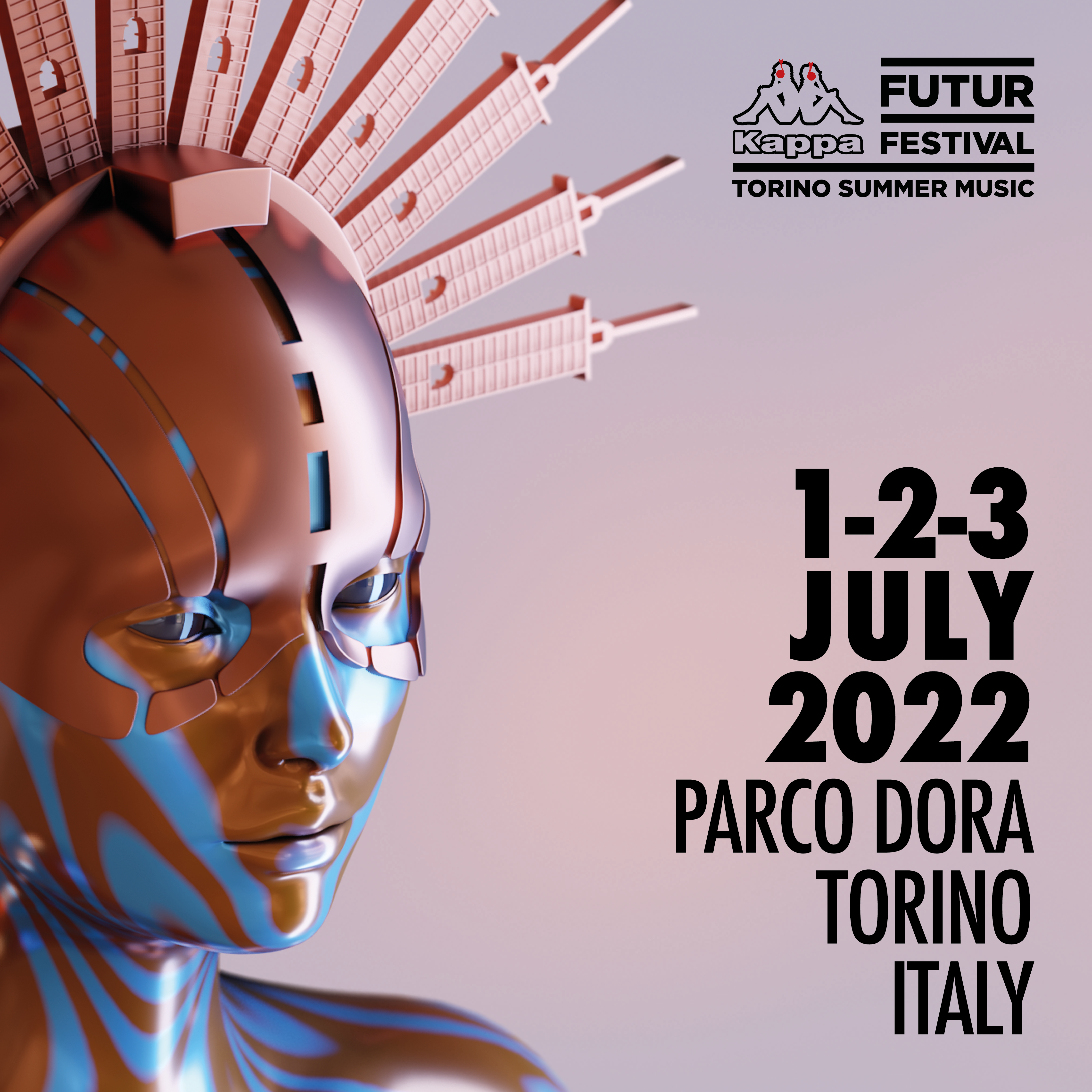 pomp gesponsord Tolk Kappa FuturFestival 2022 - Day 1 at Parco Dora, Turin