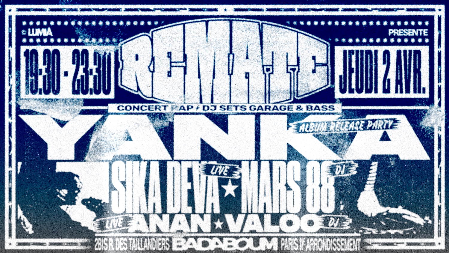 Concert — Lumia Remate: Yanka, Sika Deva, Anan