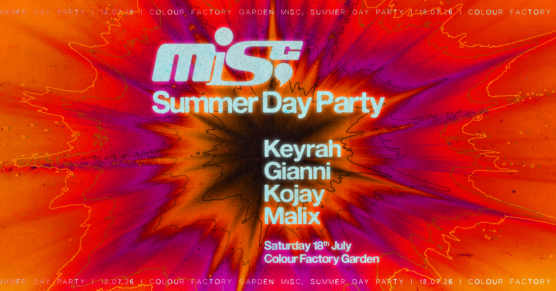 Summer Open-Air Day Party: Keyrah, Gianni, Kojay, malix + more at Colour Factory